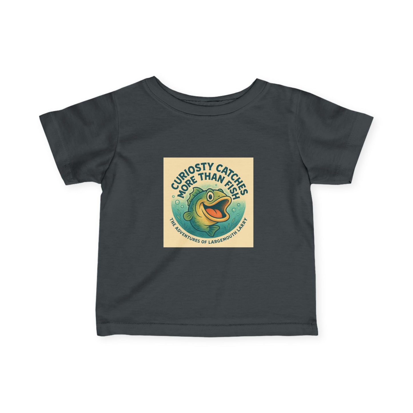 Curious Baby Tee - Vintage Fish Design, Infant Shirt, Baby Gift, Cute Kids Apparel, Nature Lover Gift, Eco-Friendly Childrenswear