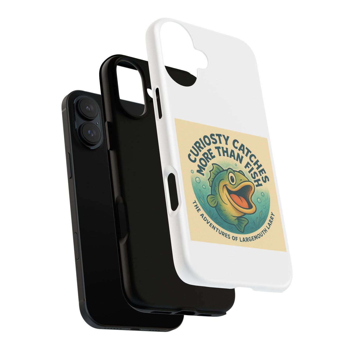 Fishing Phone Case | Curiosity Catches More Than Fish | Gift for Anglers, Outdoor Enthusiasts, Birthday, Father's Day