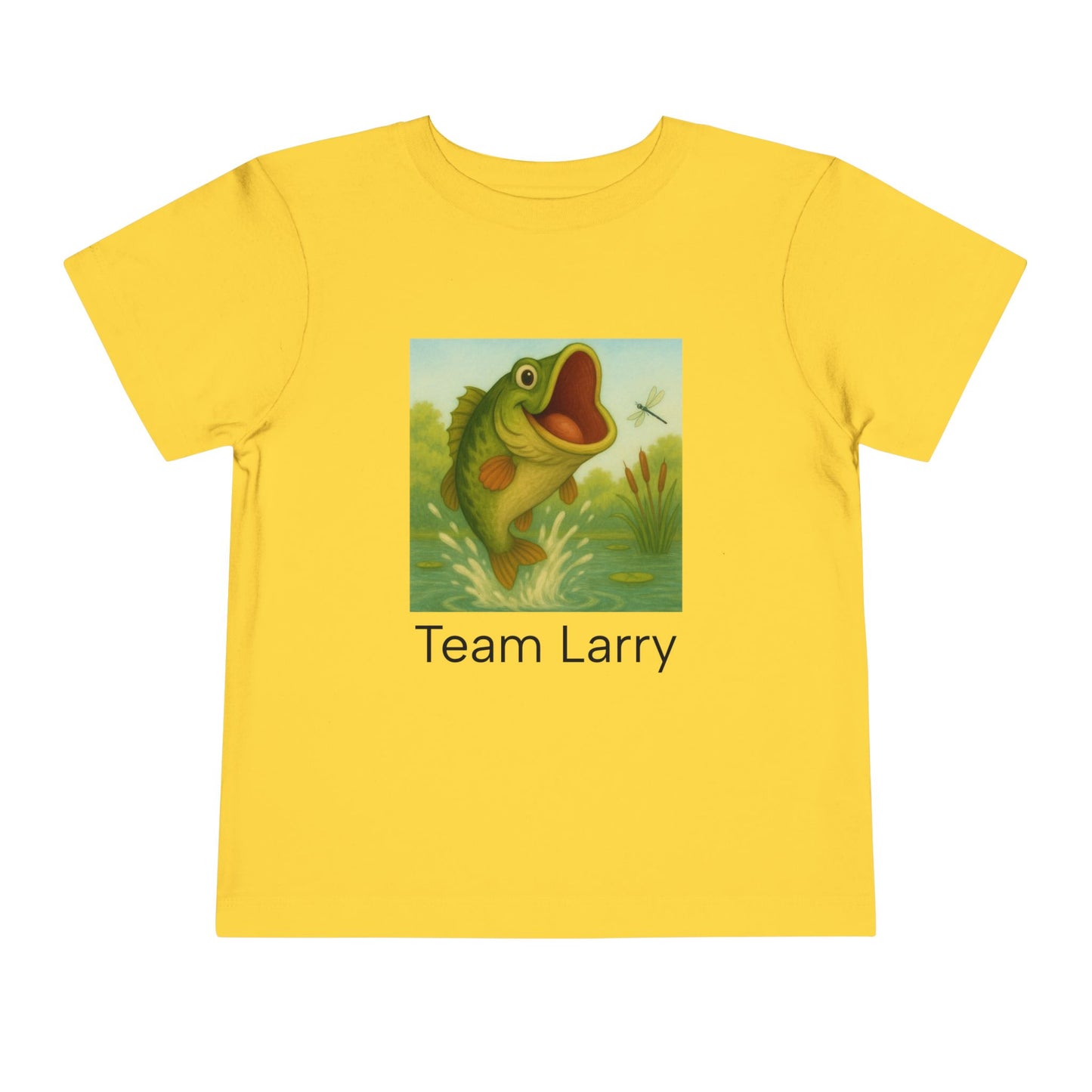 Team Larry Toddler Tee - Fun, Playful, Kids' T-Shirt for Birthday, Gift, Summer, Everyday Wear, Fishing Theme