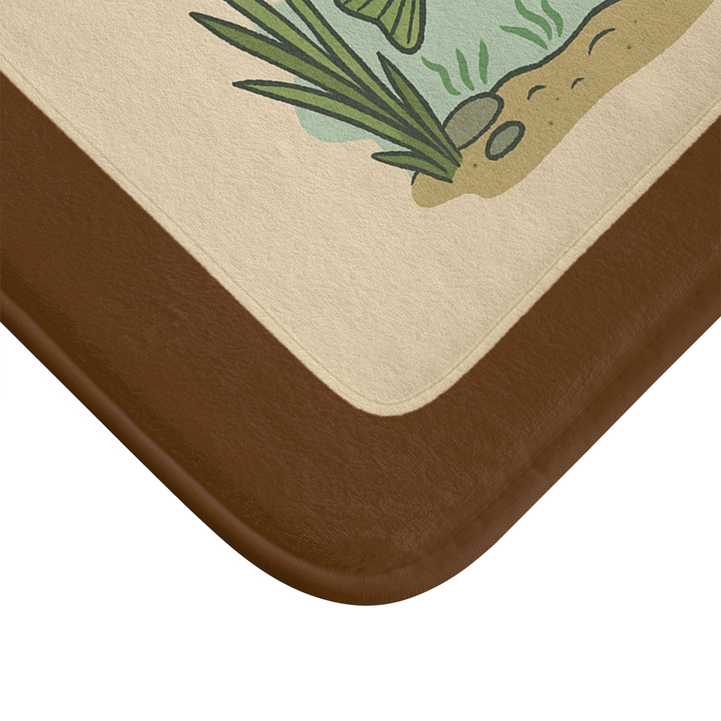Fish Design Bath Mat, Cute Bathroom Decor, Nature Lover Gift, Fishing Theme Home Accessory, Eco-Friendly Bath Rug