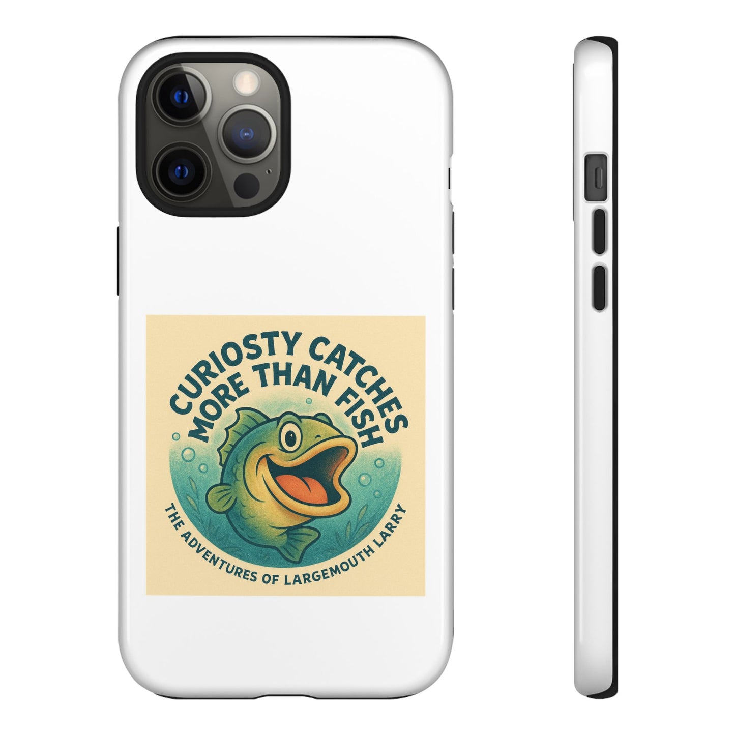 Fishing Phone Case | Curiosity Catches More Than Fish | Gift for Anglers, Outdoor Enthusiasts, Birthday, Father's Day