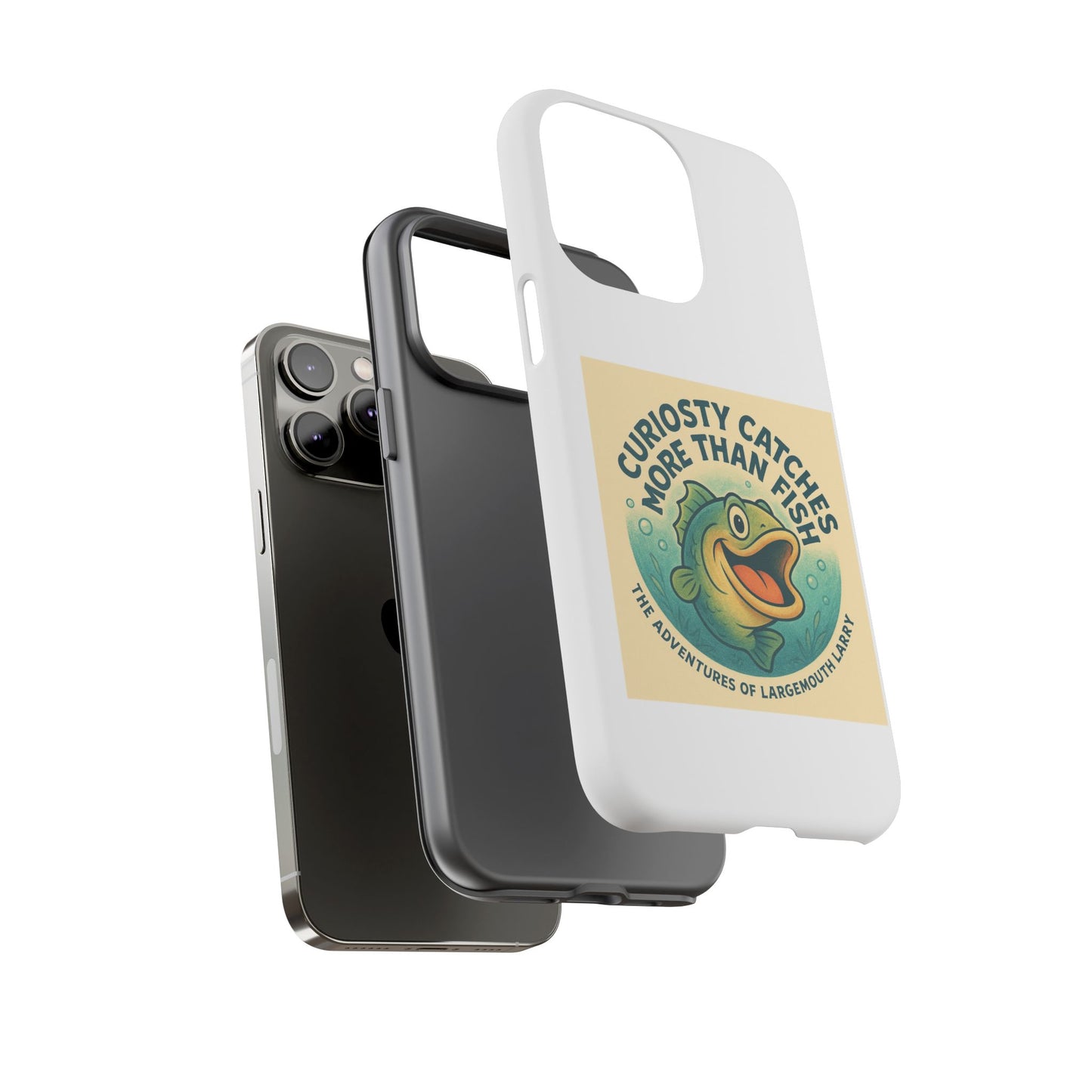 Fishing Phone Case | Curiosity Catches More Than Fish | Gift for Anglers, Outdoor Enthusiasts, Birthday, Father's Day