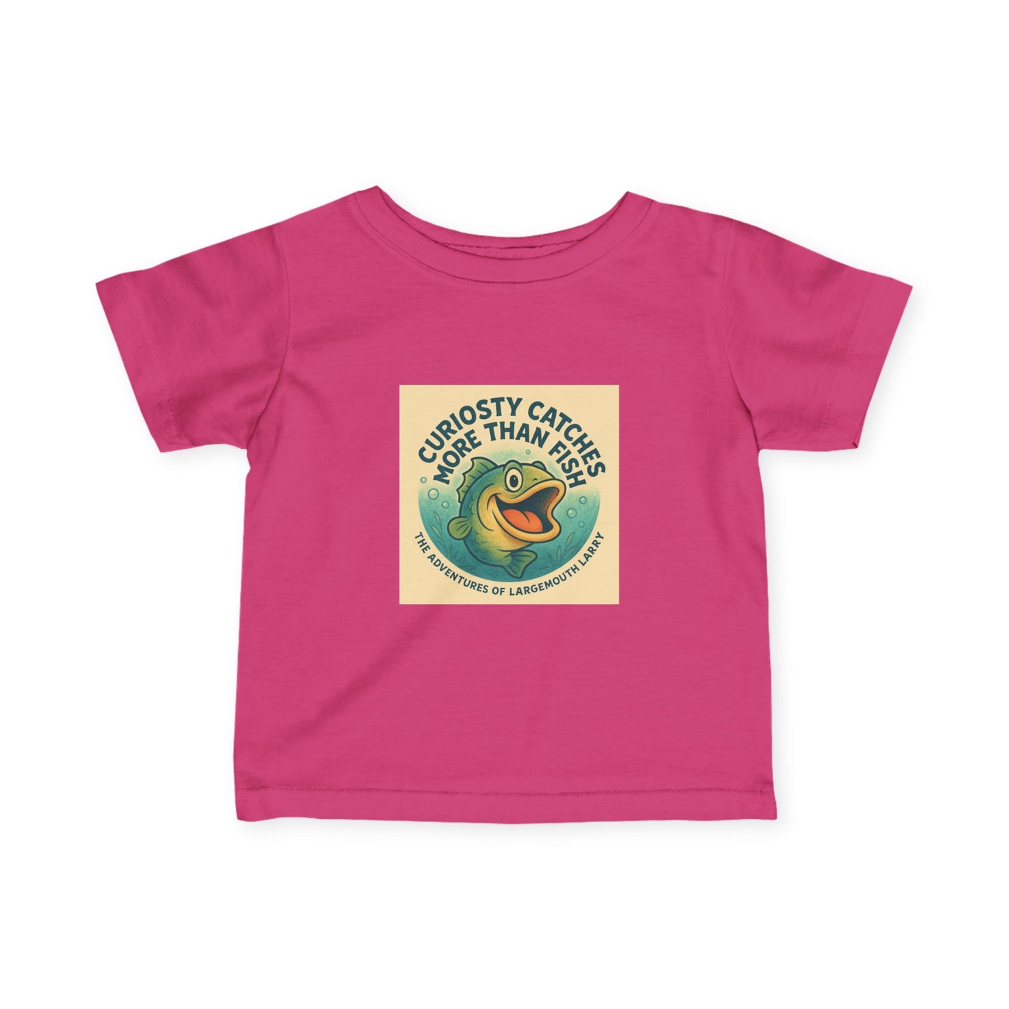 Curious Baby Tee - Vintage Fish Design, Infant Shirt, Baby Gift, Cute Kids Apparel, Nature Lover Gift, Eco-Friendly Childrenswear