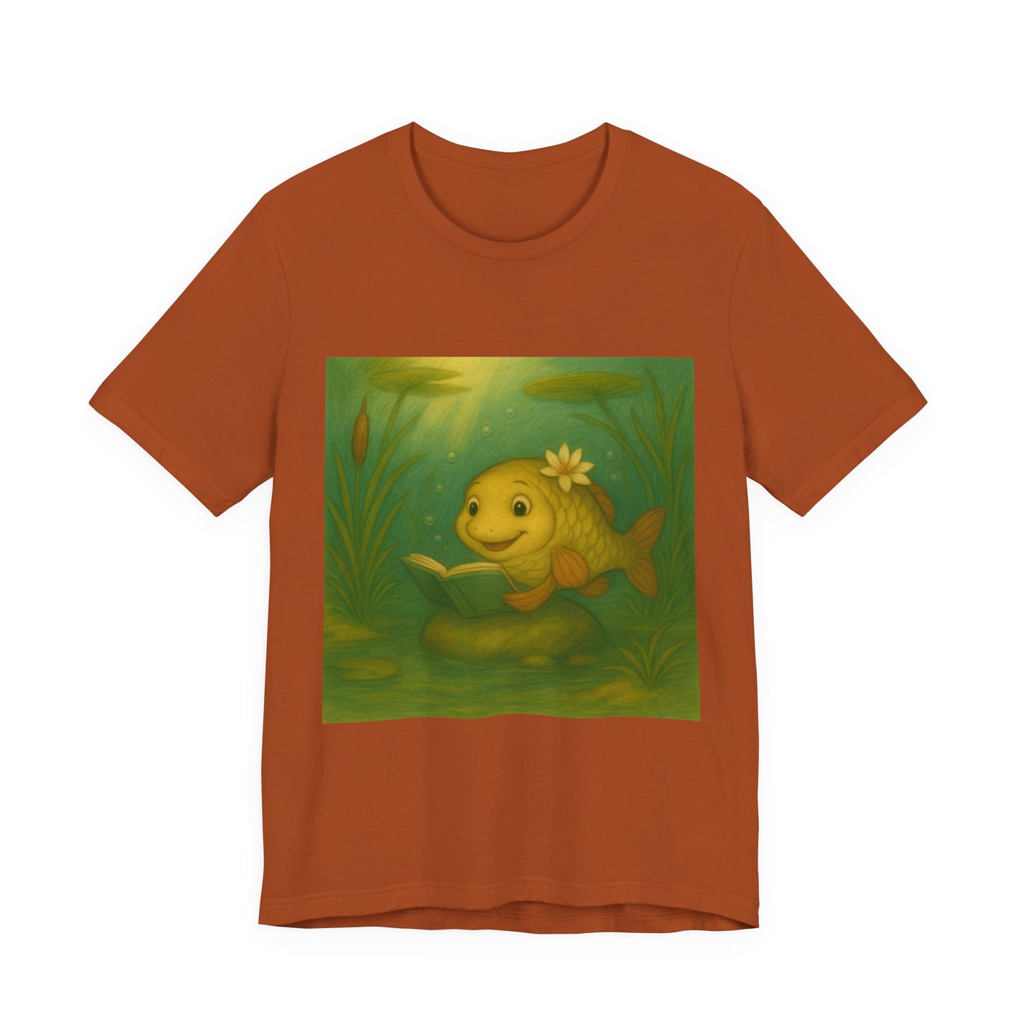 Whimsical Fish Graphic Tee, Cute T-Shirt for Nature Lovers, Gift for Kids, Beachwear, Summer Outfit