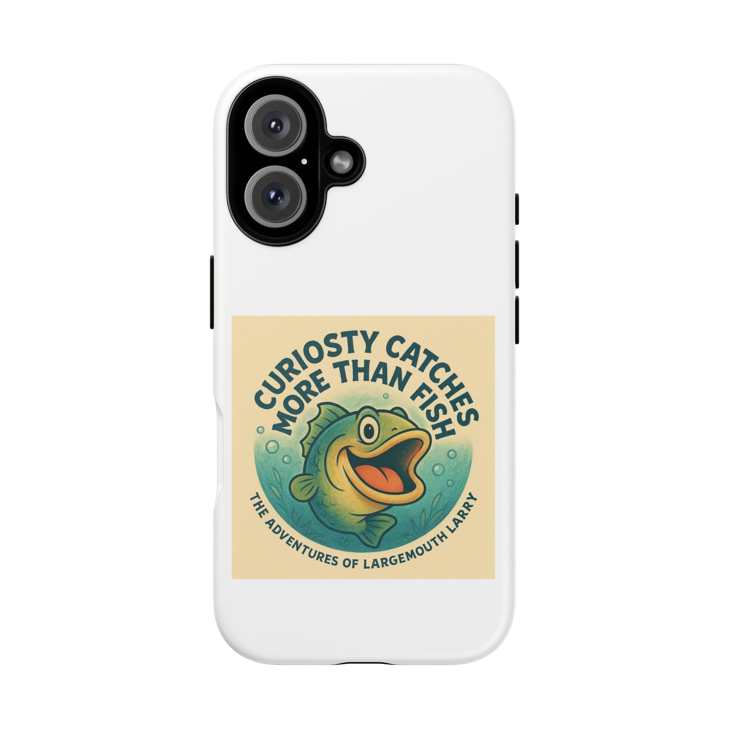 Fishing Phone Case | Curiosity Catches More Than Fish | Gift for Anglers, Outdoor Enthusiasts, Birthday, Father's Day