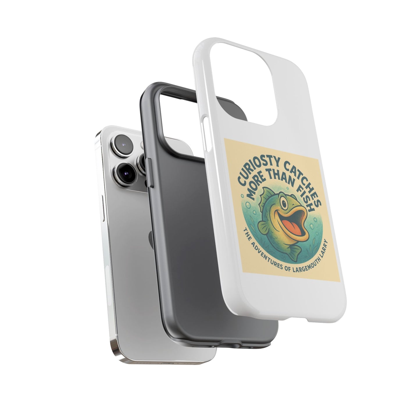 Fishing Phone Case | Curiosity Catches More Than Fish | Gift for Anglers, Outdoor Enthusiasts, Birthday, Father's Day