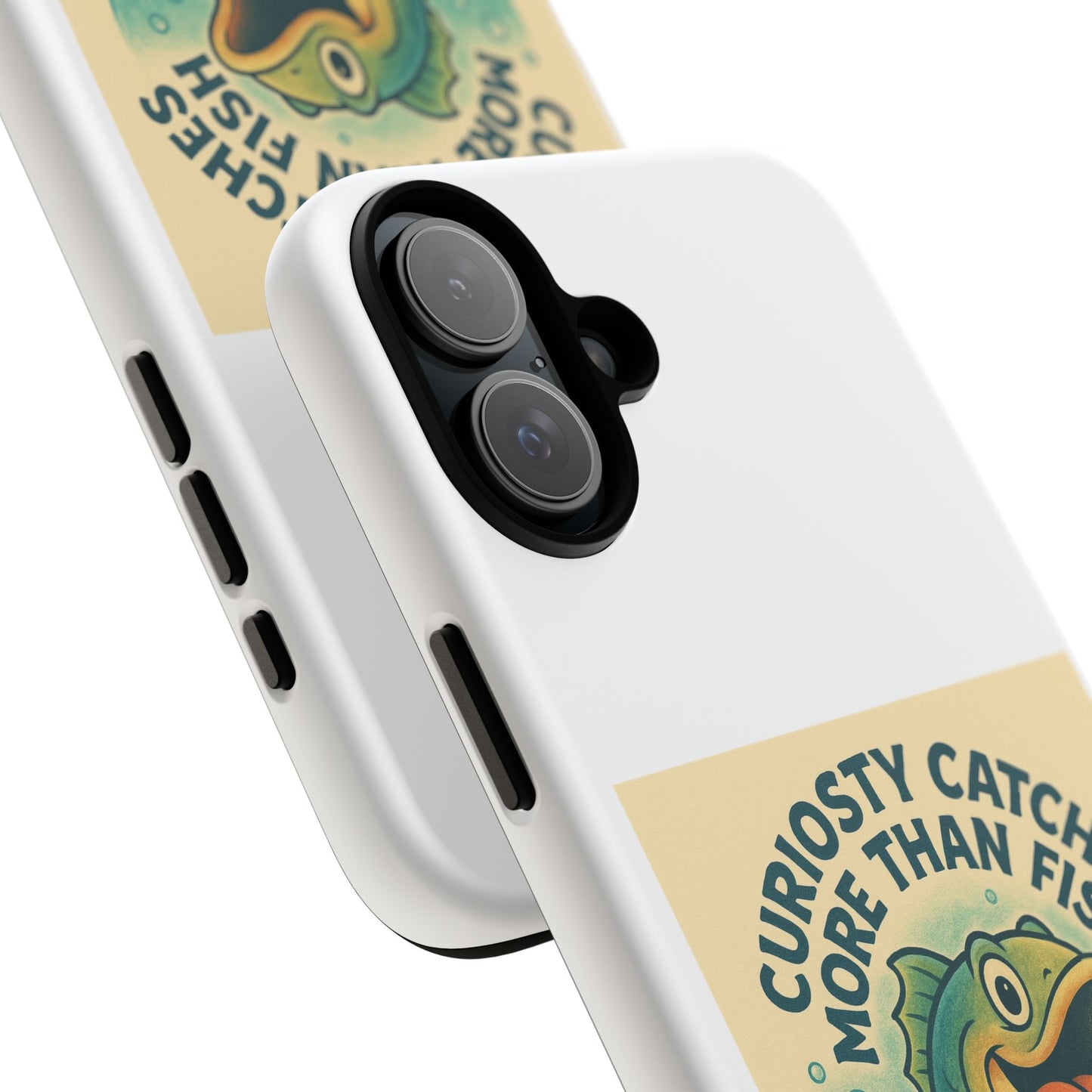 Fishing Phone Case | Curiosity Catches More Than Fish | Gift for Anglers, Outdoor Enthusiasts, Birthday, Father's Day