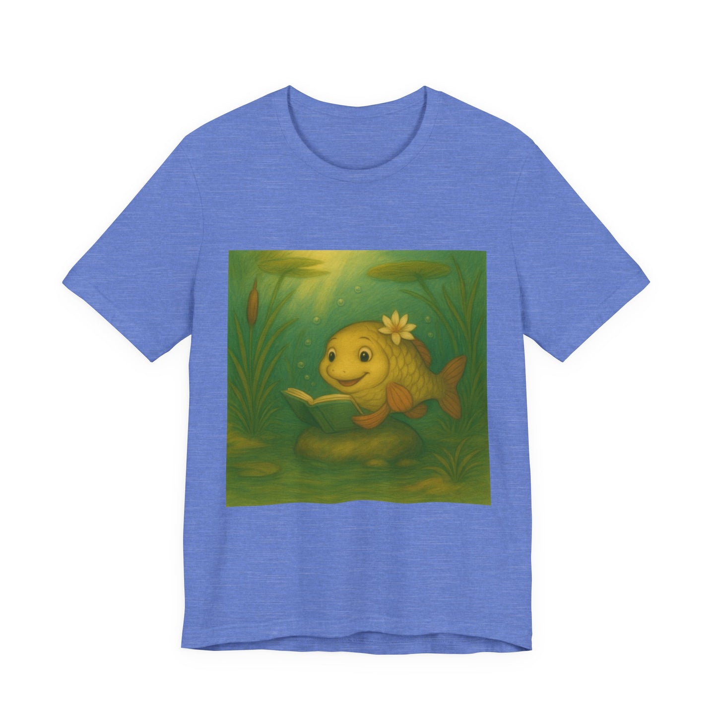 Whimsical Fish Graphic Tee, Cute T-Shirt for Nature Lovers, Gift for Kids, Beachwear, Summer Outfit