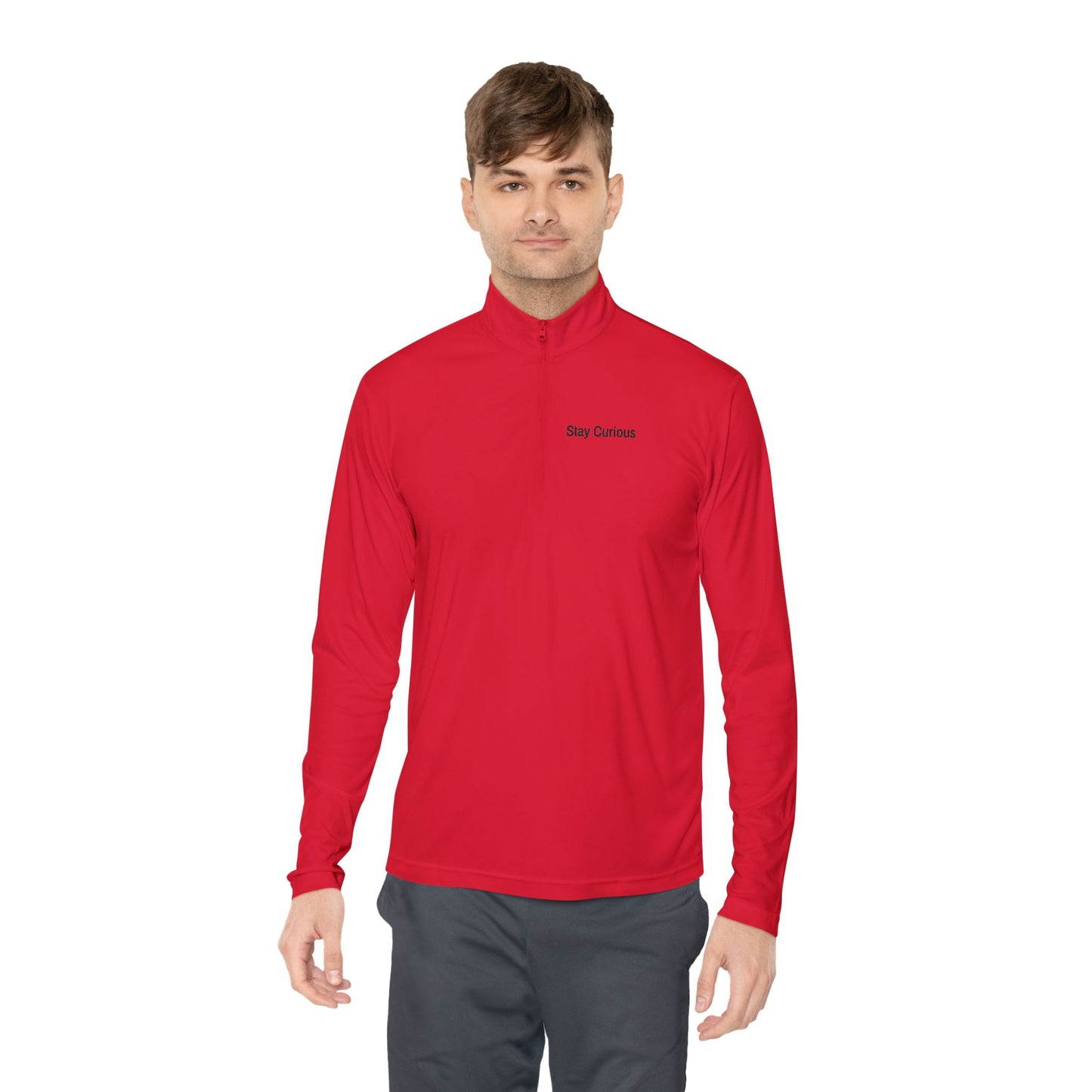 Adventure-Ready Unisex Quarter-Zip Pullover - Stay Careful, Fishing Apparel, Outdoor Gear, Gift for Fishermen, Stylish Layering