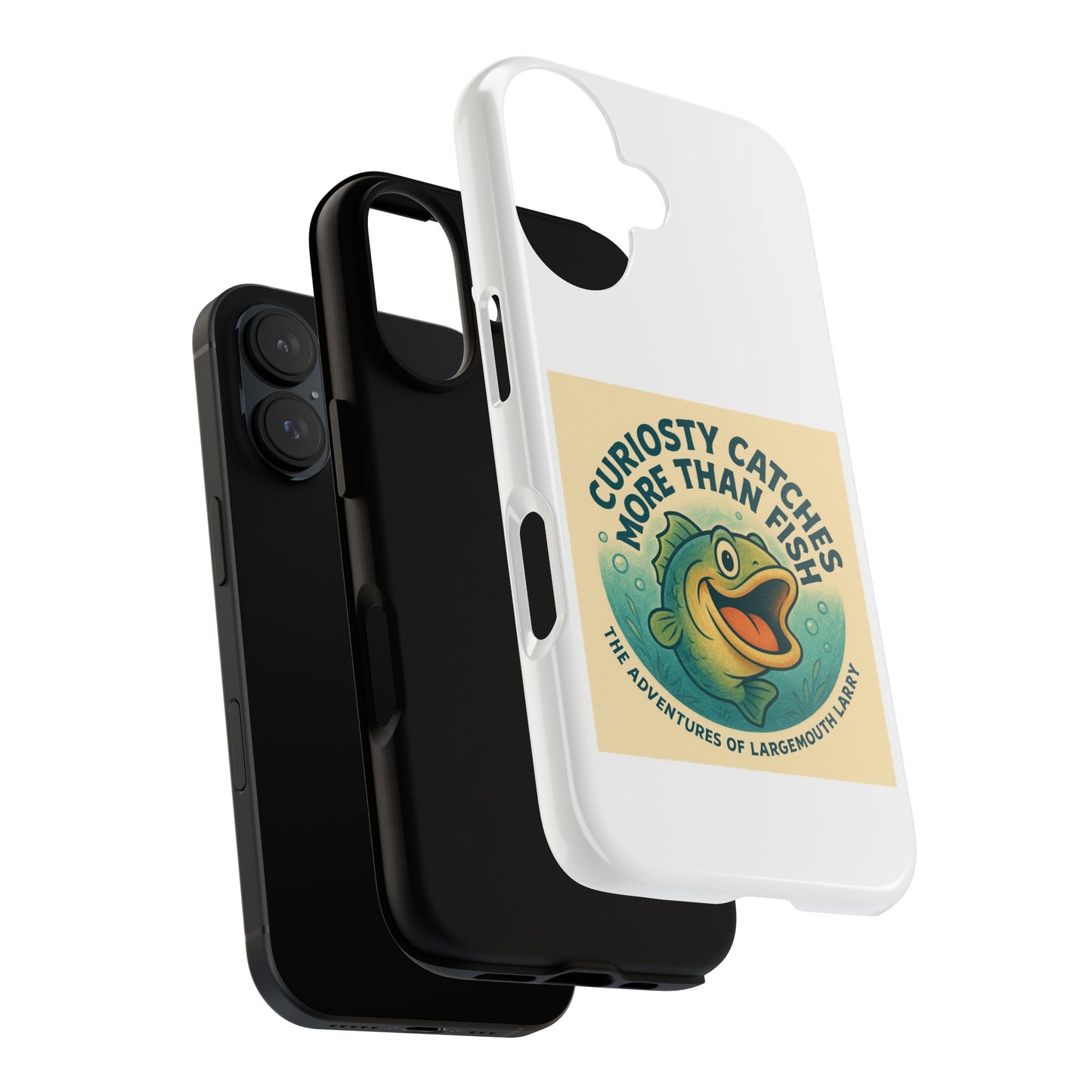 Fishing Phone Case | Curiosity Catches More Than Fish | Gift for Anglers, Outdoor Enthusiasts, Birthday, Father's Day