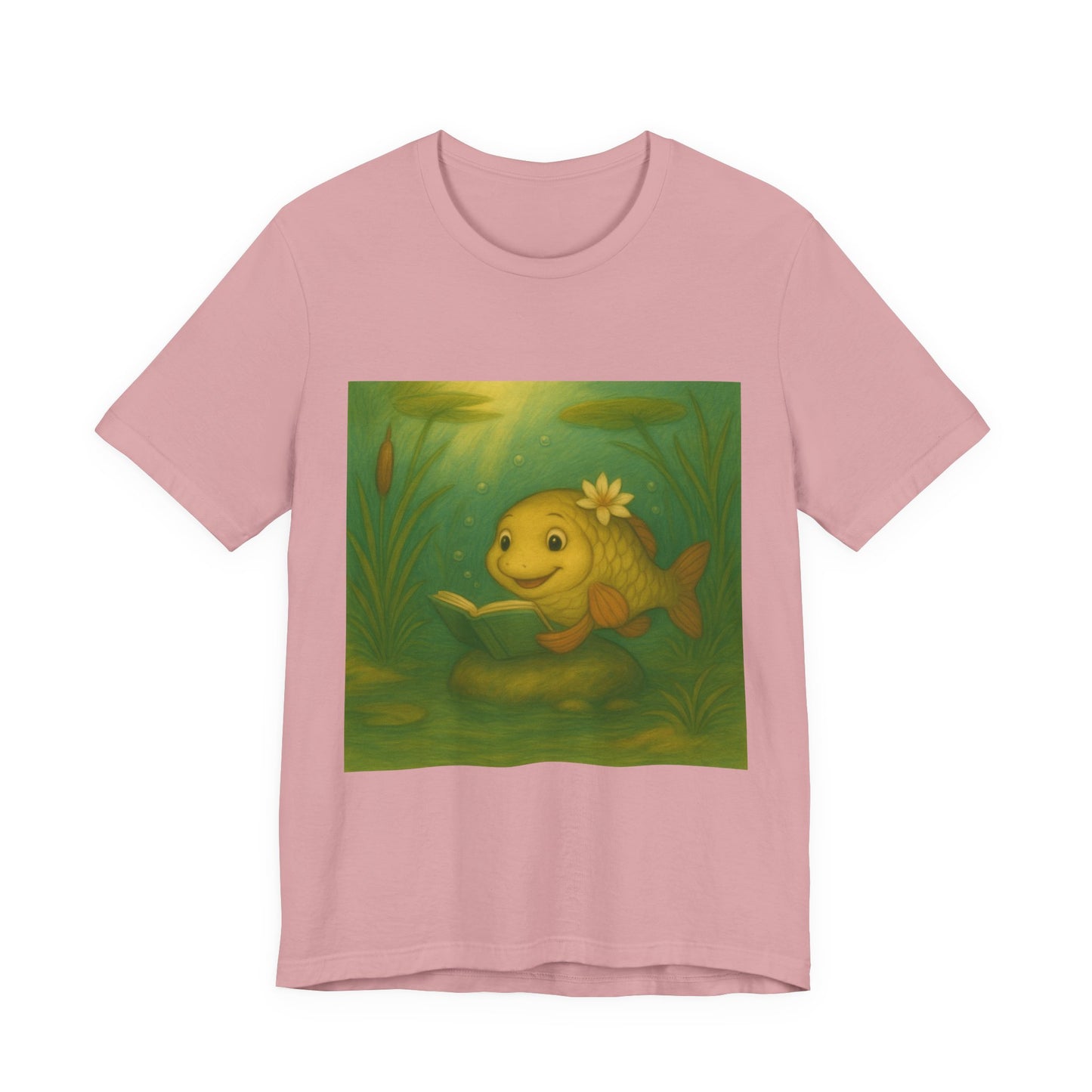 Whimsical Fish Graphic Tee, Cute T-Shirt for Nature Lovers, Gift for Kids, Beachwear, Summer Outfit