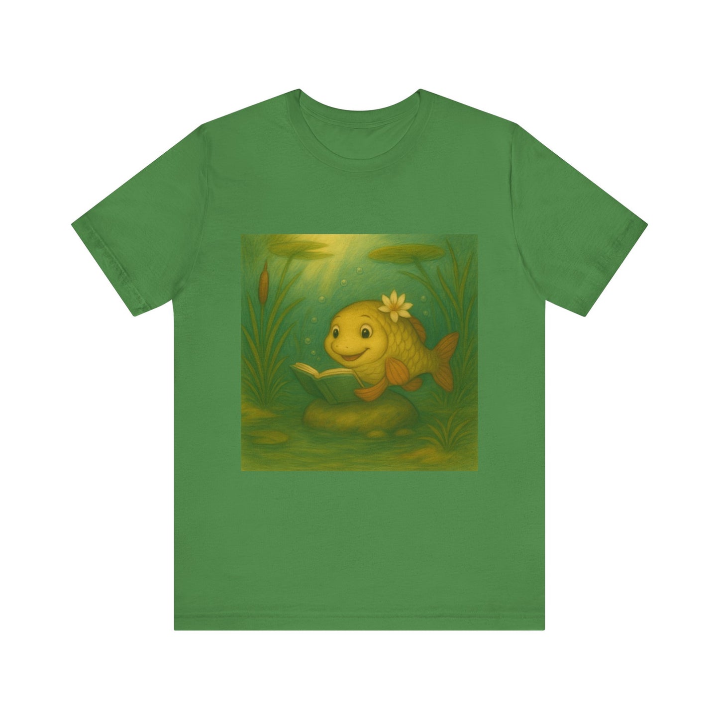 Whimsical Fish Graphic Tee, Cute T-Shirt for Nature Lovers, Gift for Kids, Beachwear, Summer Outfit