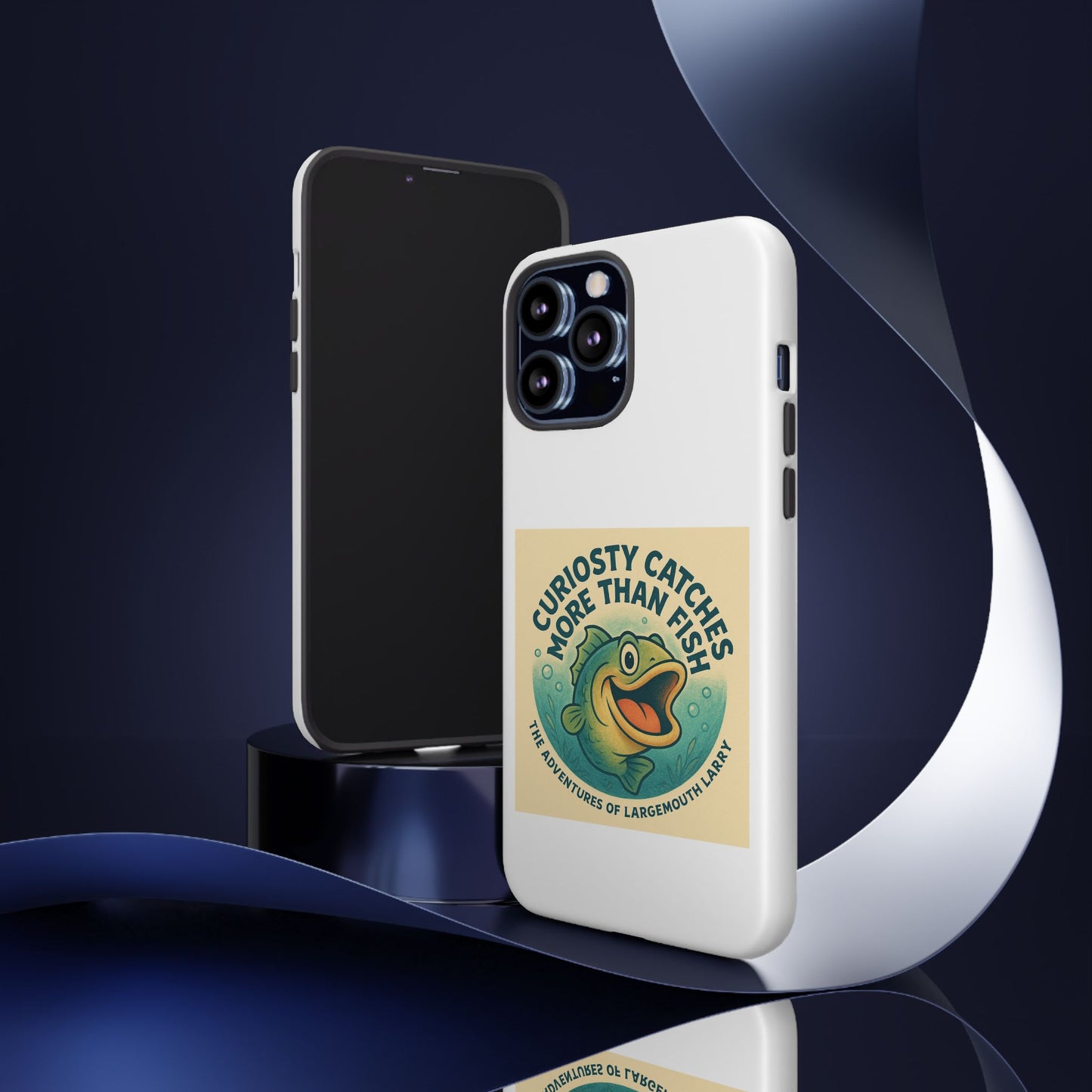 Fishing Phone Case | Curiosity Catches More Than Fish | Gift for Anglers, Outdoor Enthusiasts, Birthday, Father's Day