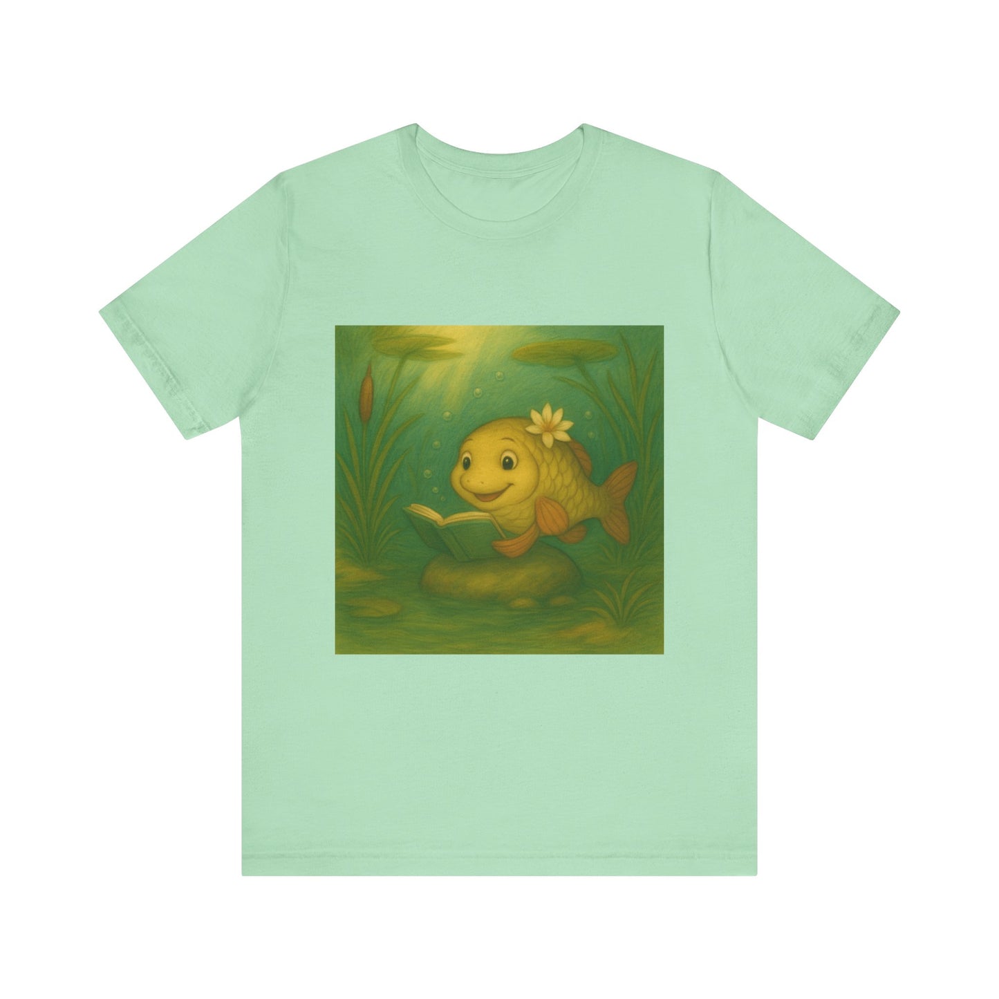 Whimsical Fish Graphic Tee, Cute T-Shirt for Nature Lovers, Gift for Kids, Beachwear, Summer Outfit