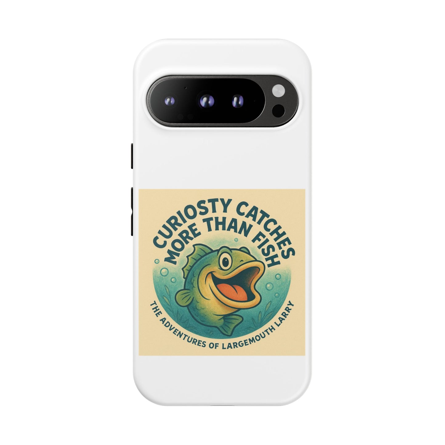 Fishing Phone Case | Curiosity Catches More Than Fish | Gift for Anglers, Outdoor Enthusiasts, Birthday, Father's Day