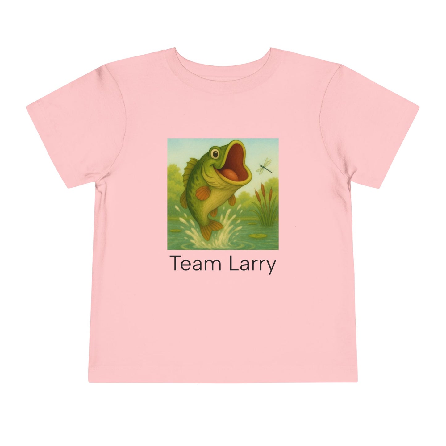 Team Larry Toddler Tee - Fun, Playful, Kids' T-Shirt for Birthday, Gift, Summer, Everyday Wear, Fishing Theme