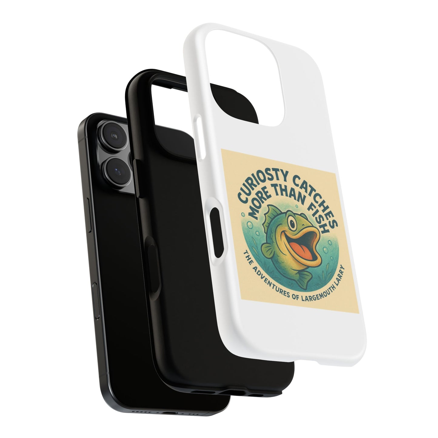 Fishing Phone Case | Curiosity Catches More Than Fish | Gift for Anglers, Outdoor Enthusiasts, Birthday, Father's Day