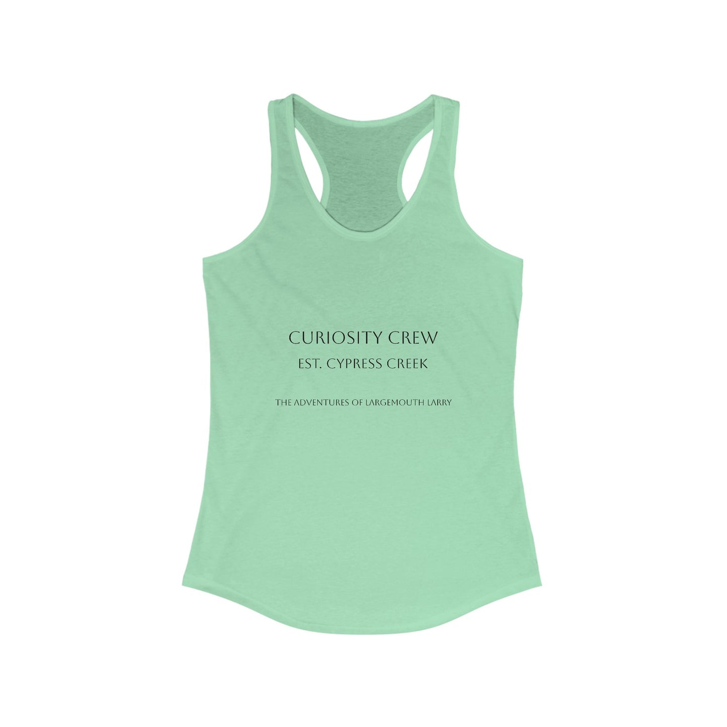 Curiosity Crew Women's Racerback Tank Top | Motivational Workout Tee, Fitness Apparel, Casual Summer Shirt, Gift for Her