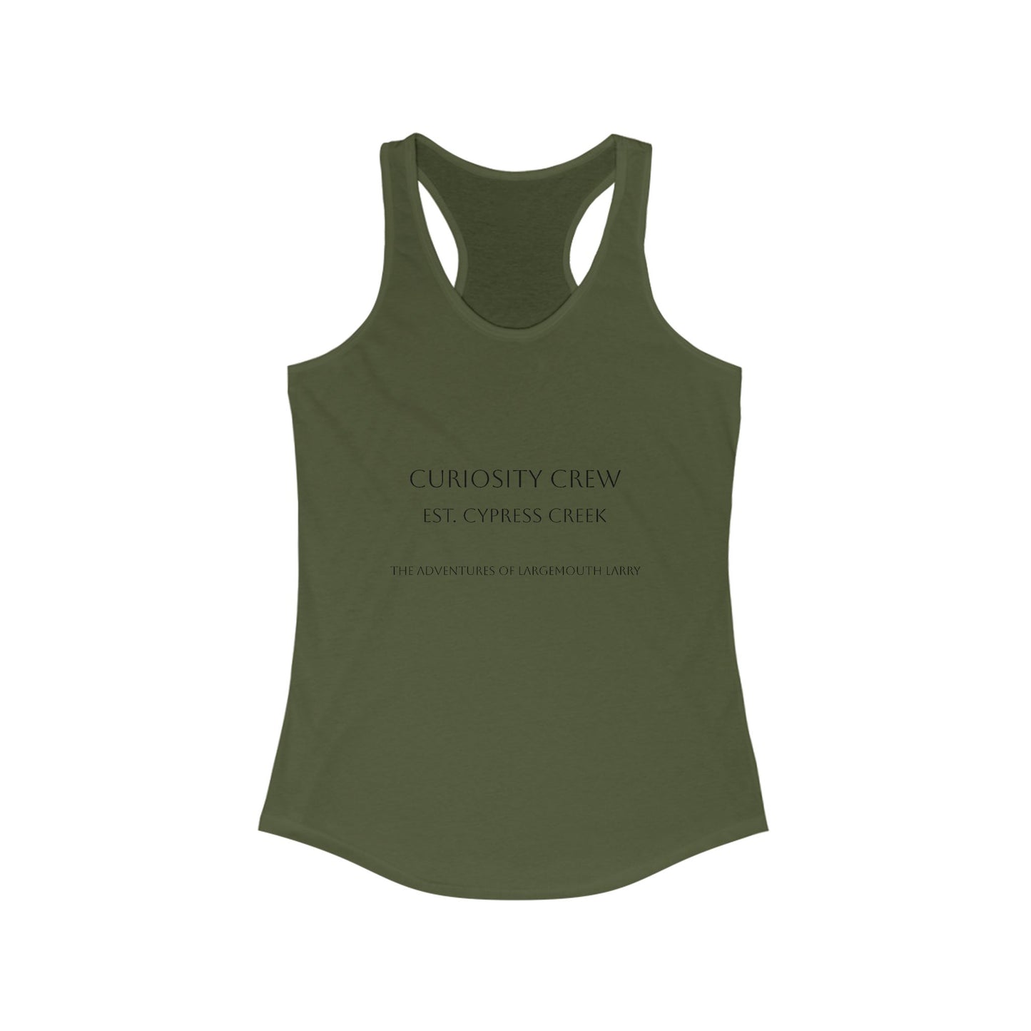 Curiosity Crew Women's Racerback Tank Top | Motivational Workout Tee, Fitness Apparel, Casual Summer Shirt, Gift for Her