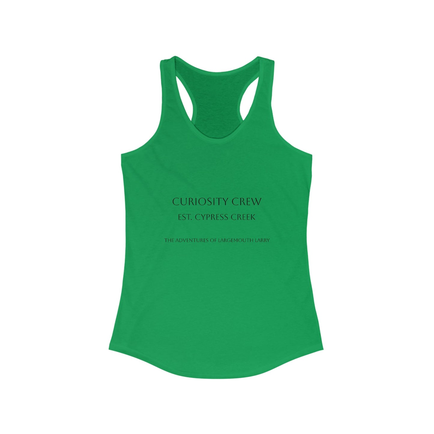 Curiosity Crew Women's Racerback Tank Top | Motivational Workout Tee, Fitness Apparel, Casual Summer Shirt, Gift for Her