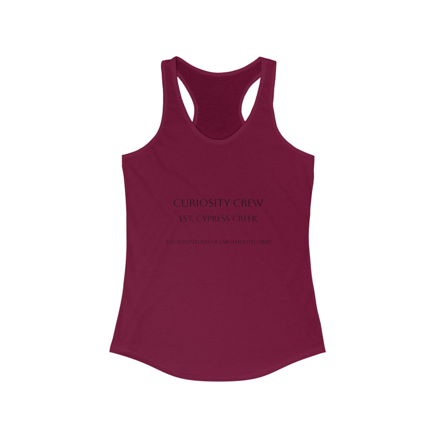 Curiosity Crew Women's Racerback Tank Top | Motivational Workout Tee, Fitness Apparel, Casual Summer Shirt, Gift for Her