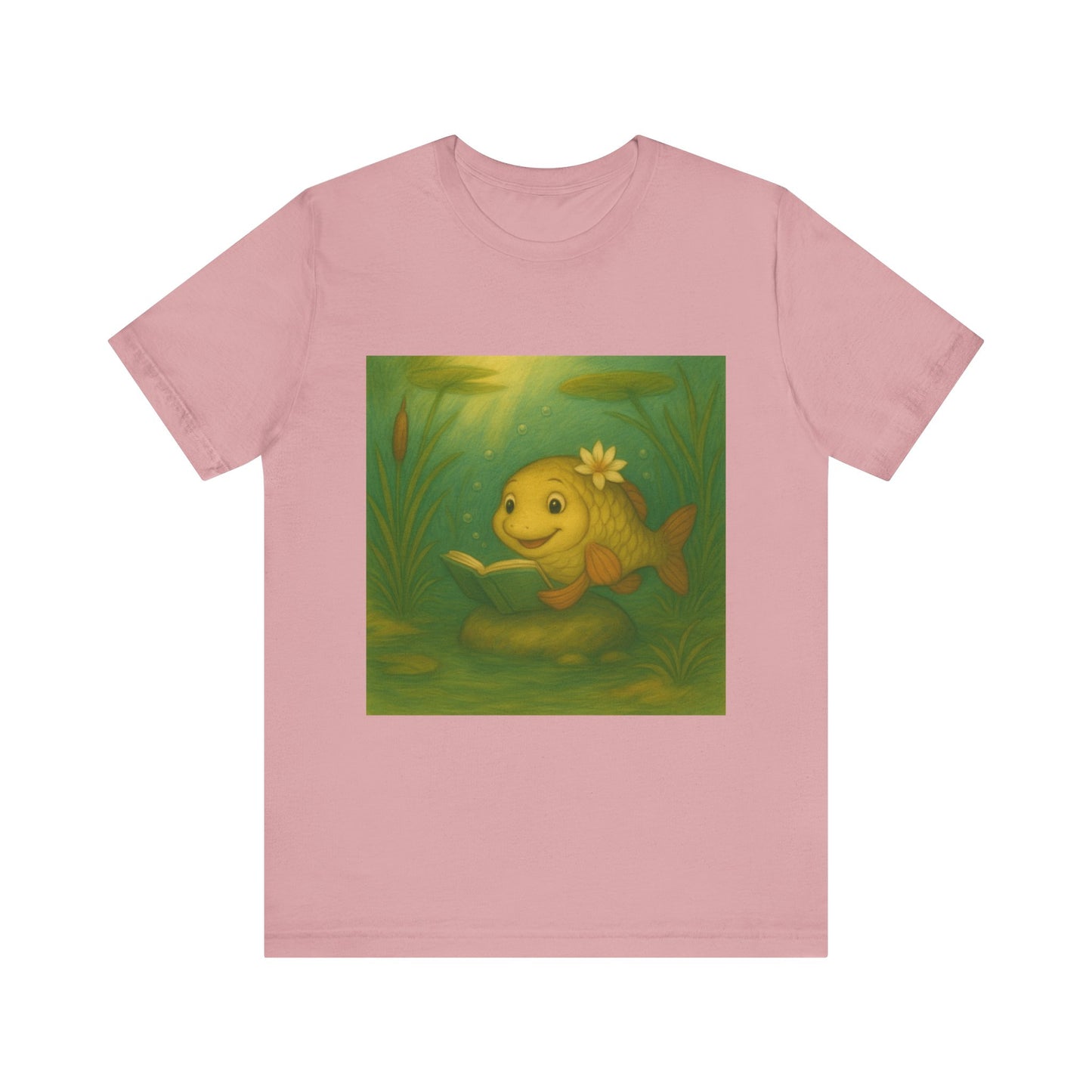 Whimsical Fish Graphic Tee, Cute T-Shirt for Nature Lovers, Gift for Kids, Beachwear, Summer Outfit