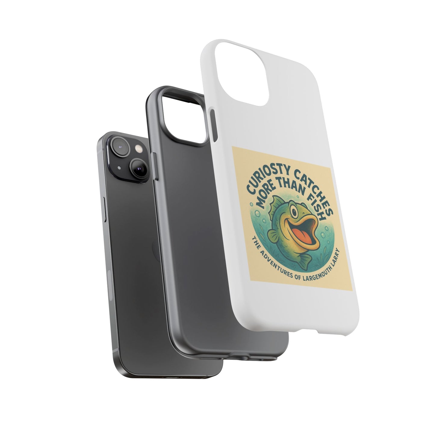 Fishing Phone Case | Curiosity Catches More Than Fish | Gift for Anglers, Outdoor Enthusiasts, Birthday, Father's Day