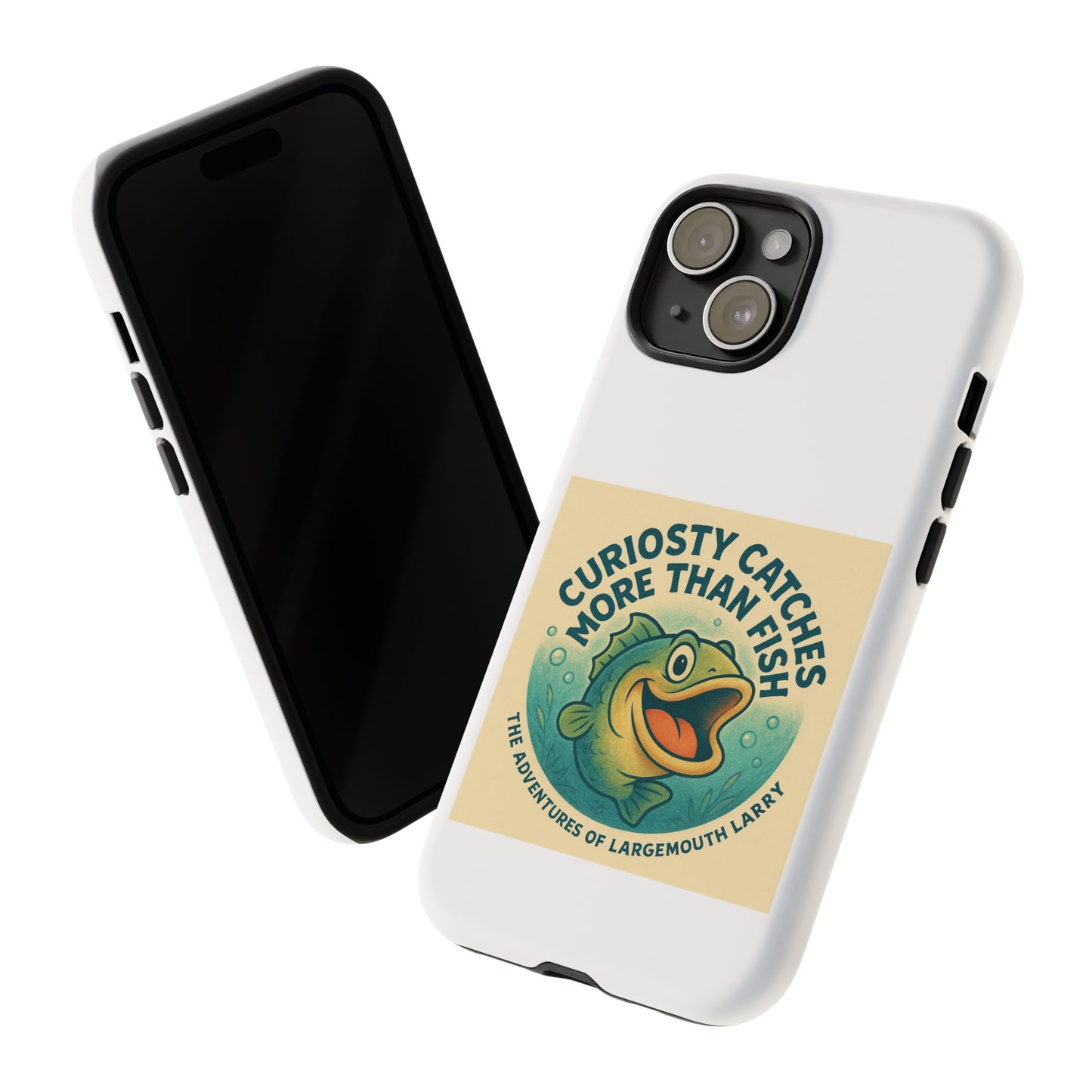 Fishing Phone Case | Curiosity Catches More Than Fish | Gift for Anglers, Outdoor Enthusiasts, Birthday, Father's Day