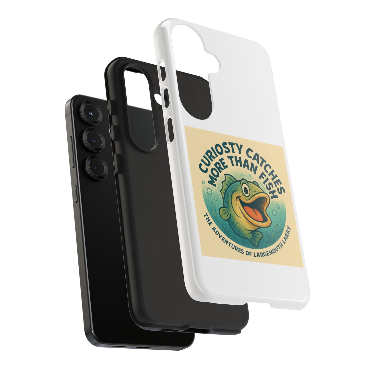 Fishing Phone Case | Curiosity Catches More Than Fish | Gift for Anglers, Outdoor Enthusiasts, Birthday, Father's Day