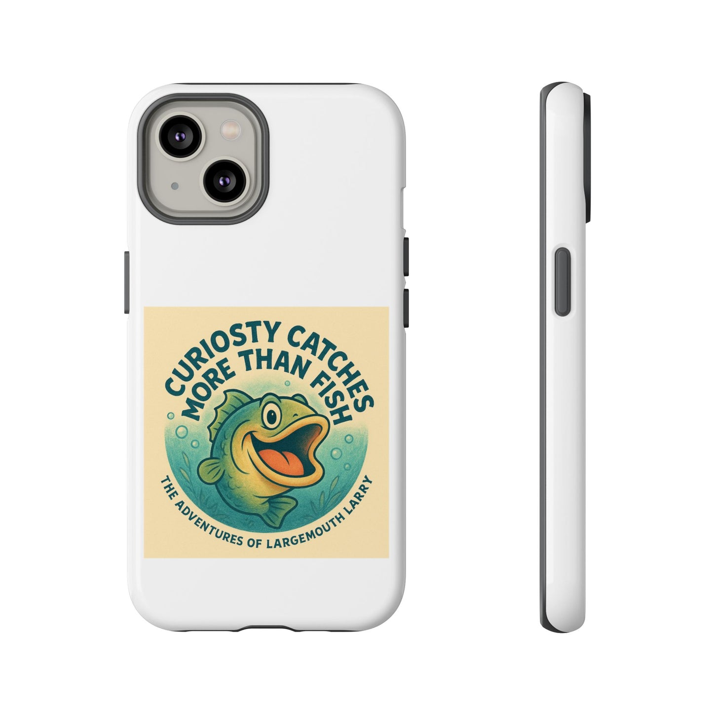 Fishing Phone Case | Curiosity Catches More Than Fish | Gift for Anglers, Outdoor Enthusiasts, Birthday, Father's Day