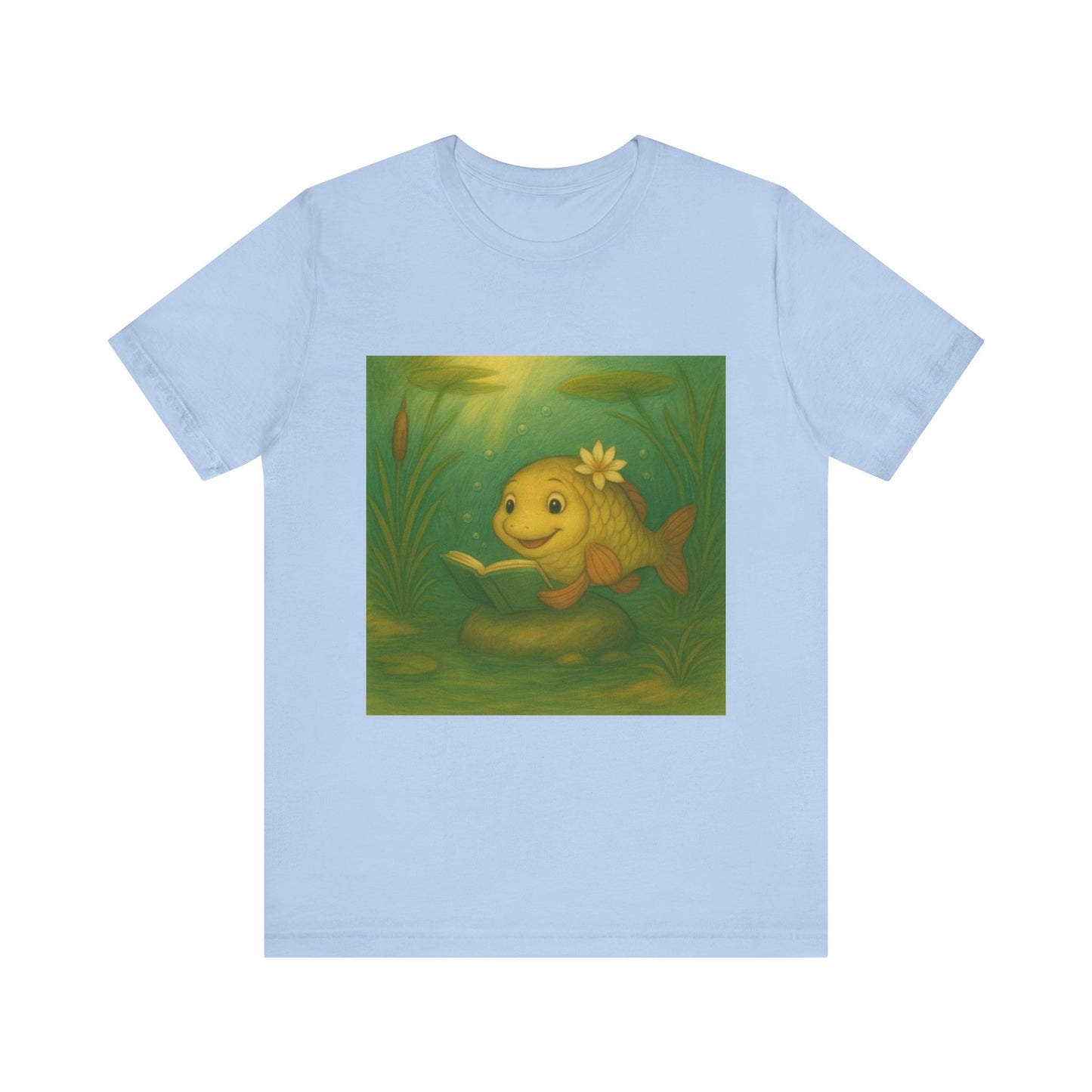 Whimsical Fish Graphic Tee, Cute T-Shirt for Nature Lovers, Gift for Kids, Beachwear, Summer Outfit