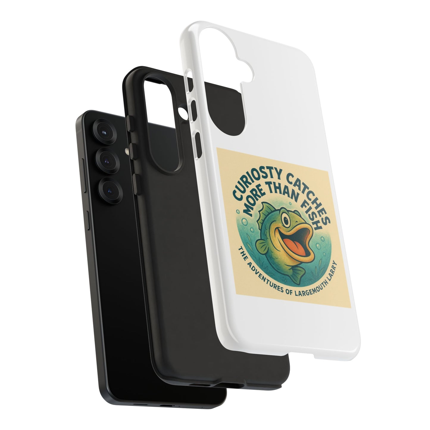 Fishing Phone Case | Curiosity Catches More Than Fish | Gift for Anglers, Outdoor Enthusiasts, Birthday, Father's Day