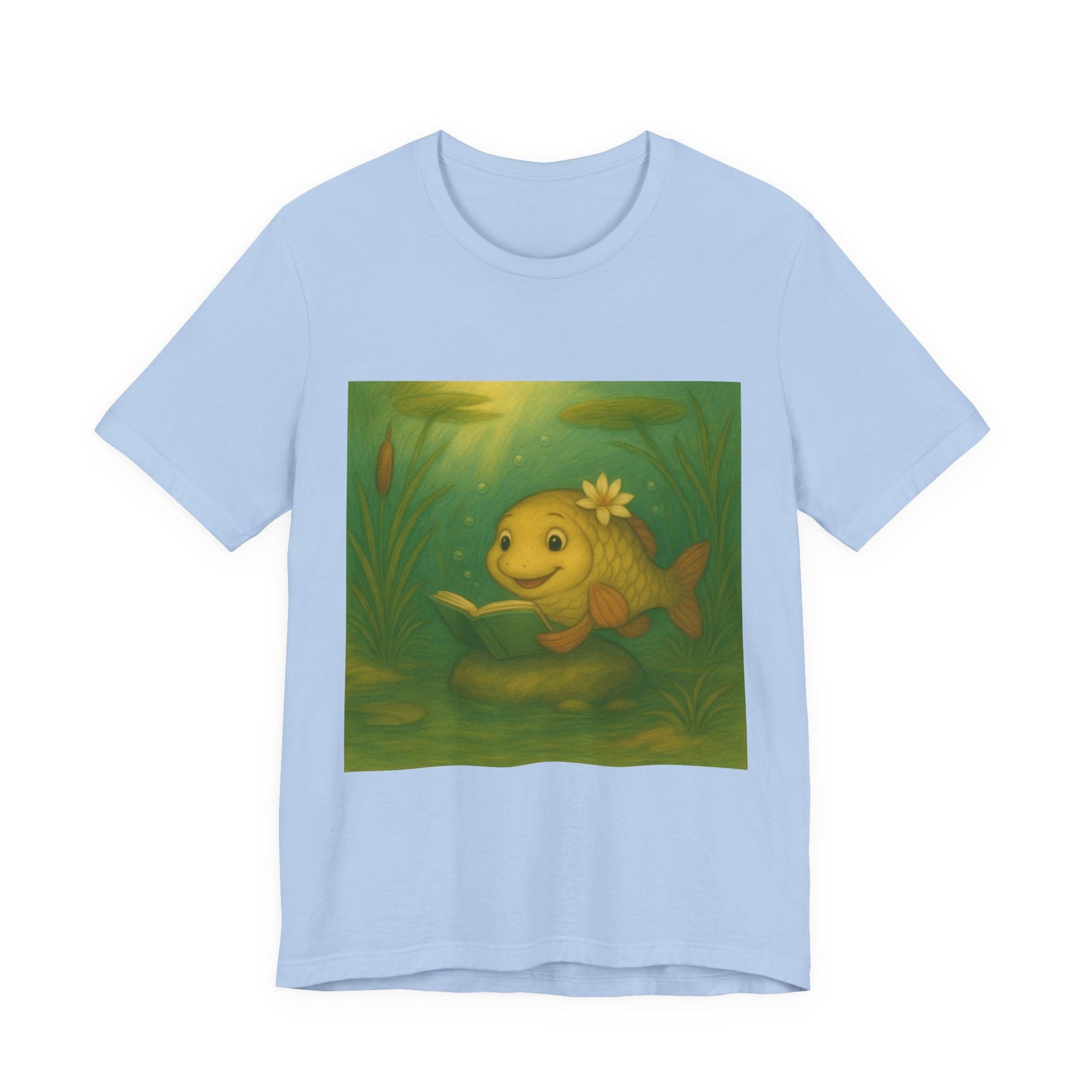 Whimsical Fish Graphic Tee, Cute T-Shirt for Nature Lovers, Gift for Kids, Beachwear, Summer Outfit