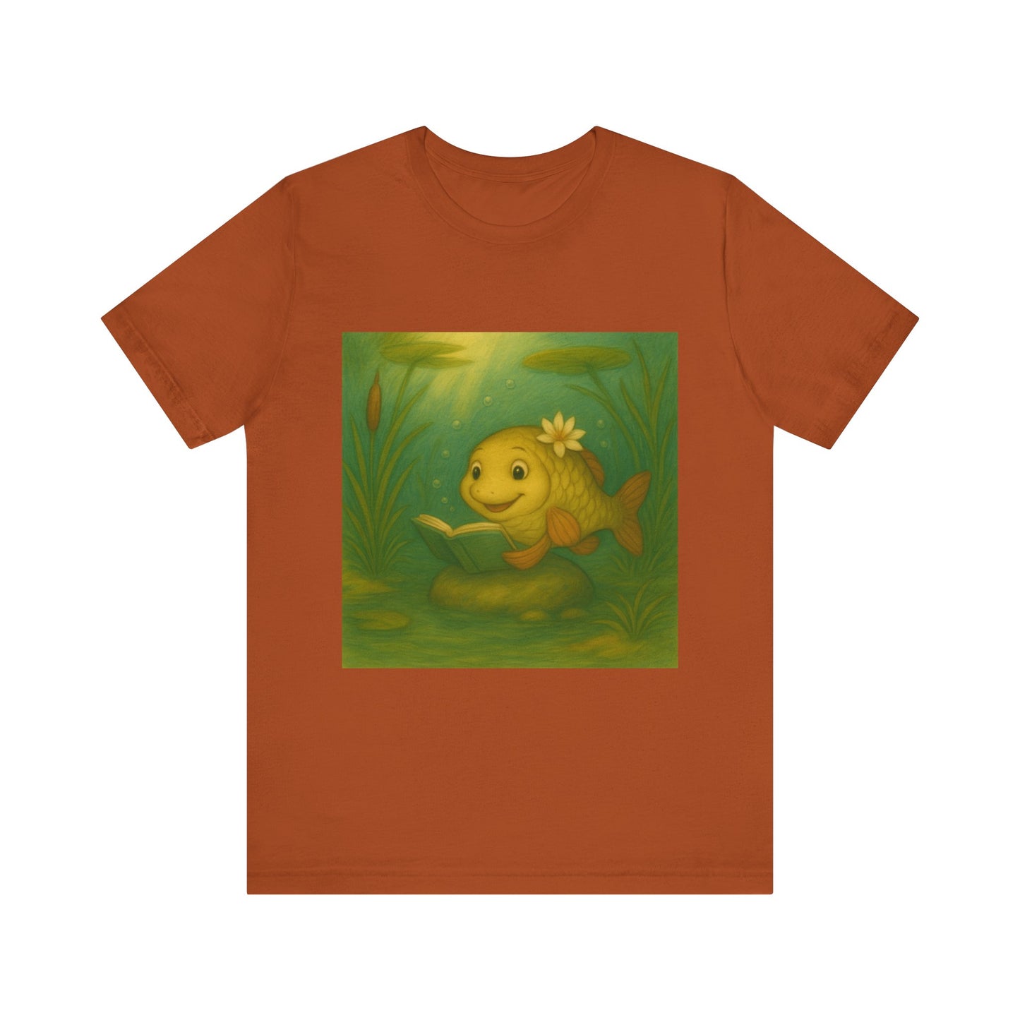 Whimsical Fish Graphic Tee, Cute T-Shirt for Nature Lovers, Gift for Kids, Beachwear, Summer Outfit