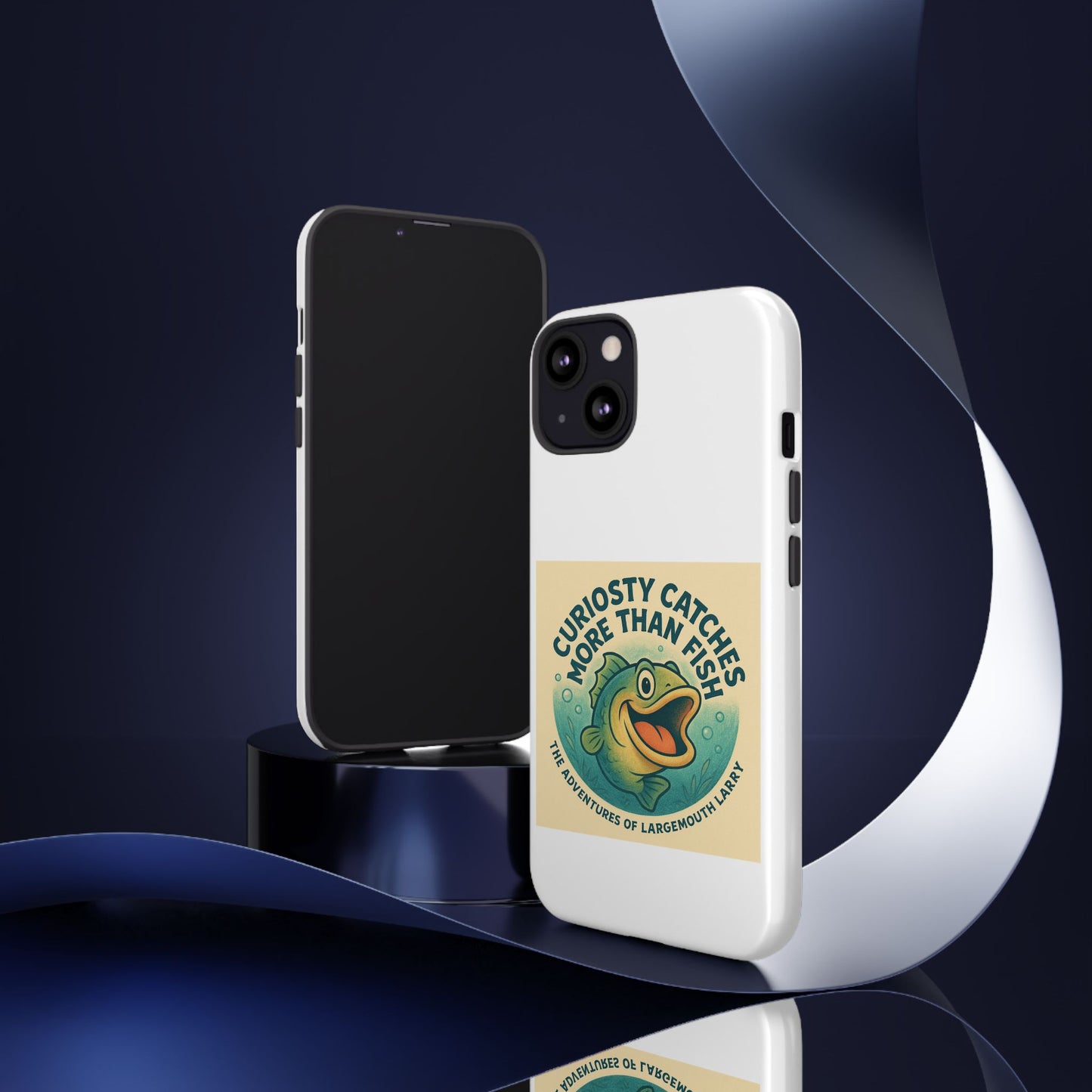 Fishing Phone Case | Curiosity Catches More Than Fish | Gift for Anglers, Outdoor Enthusiasts, Birthday, Father's Day