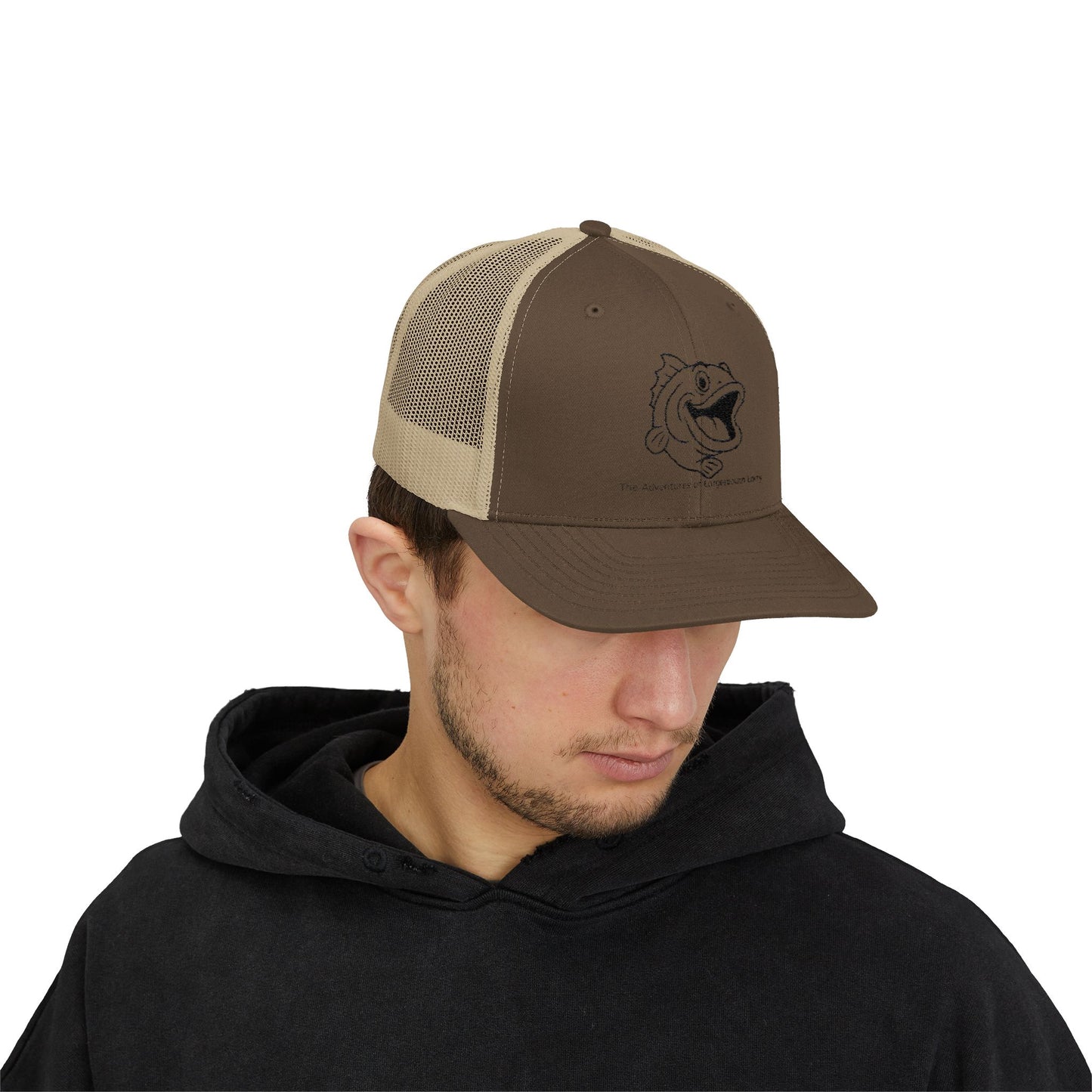 Fishing Enthusiast Snapback Cap, Outdoor Hat, Angler Gift, Summer Accessory, Mesh Trucker Cap, Fishing Gear