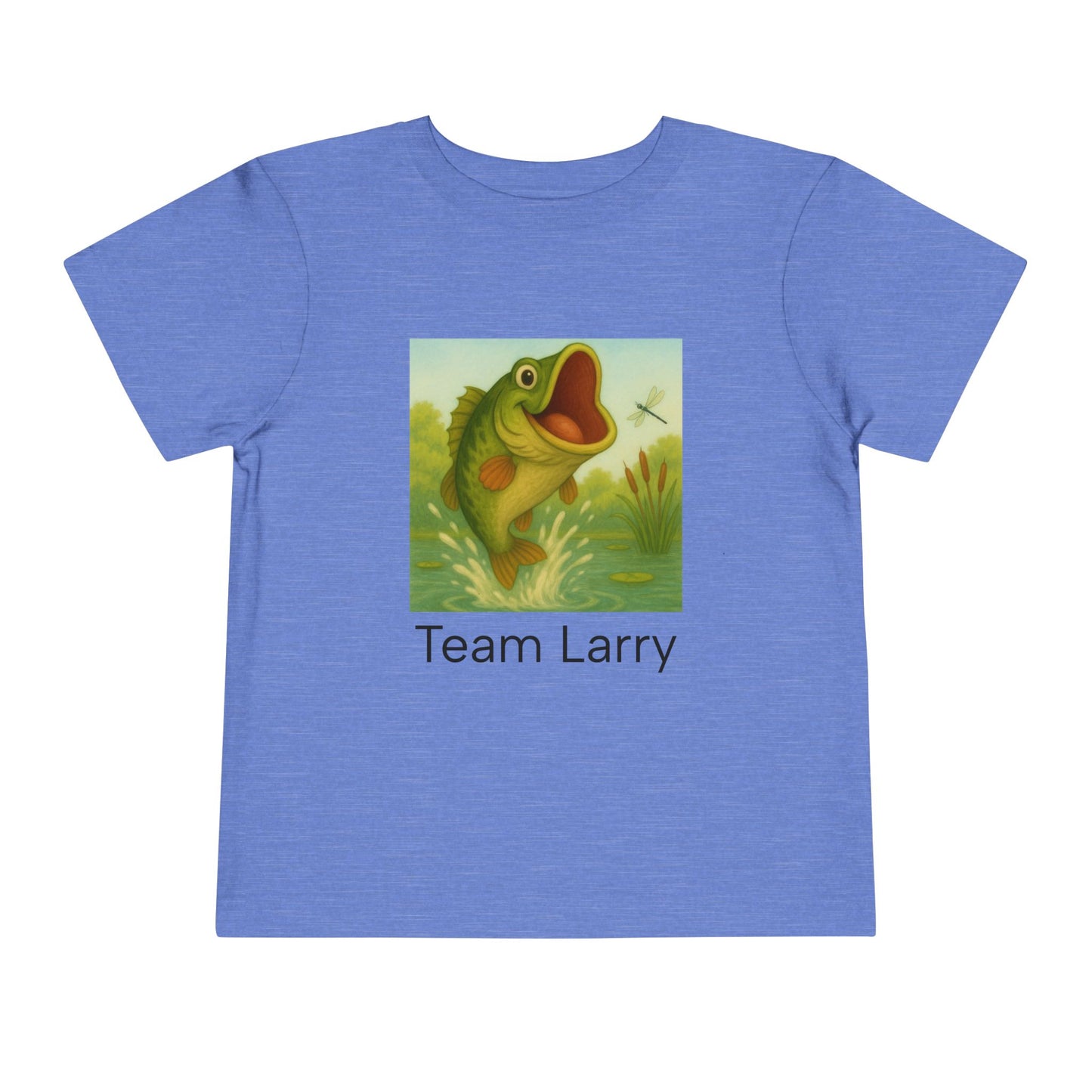 Team Larry Toddler Tee - Fun, Playful, Kids' T-Shirt for Birthday, Gift, Summer, Everyday Wear, Fishing Theme