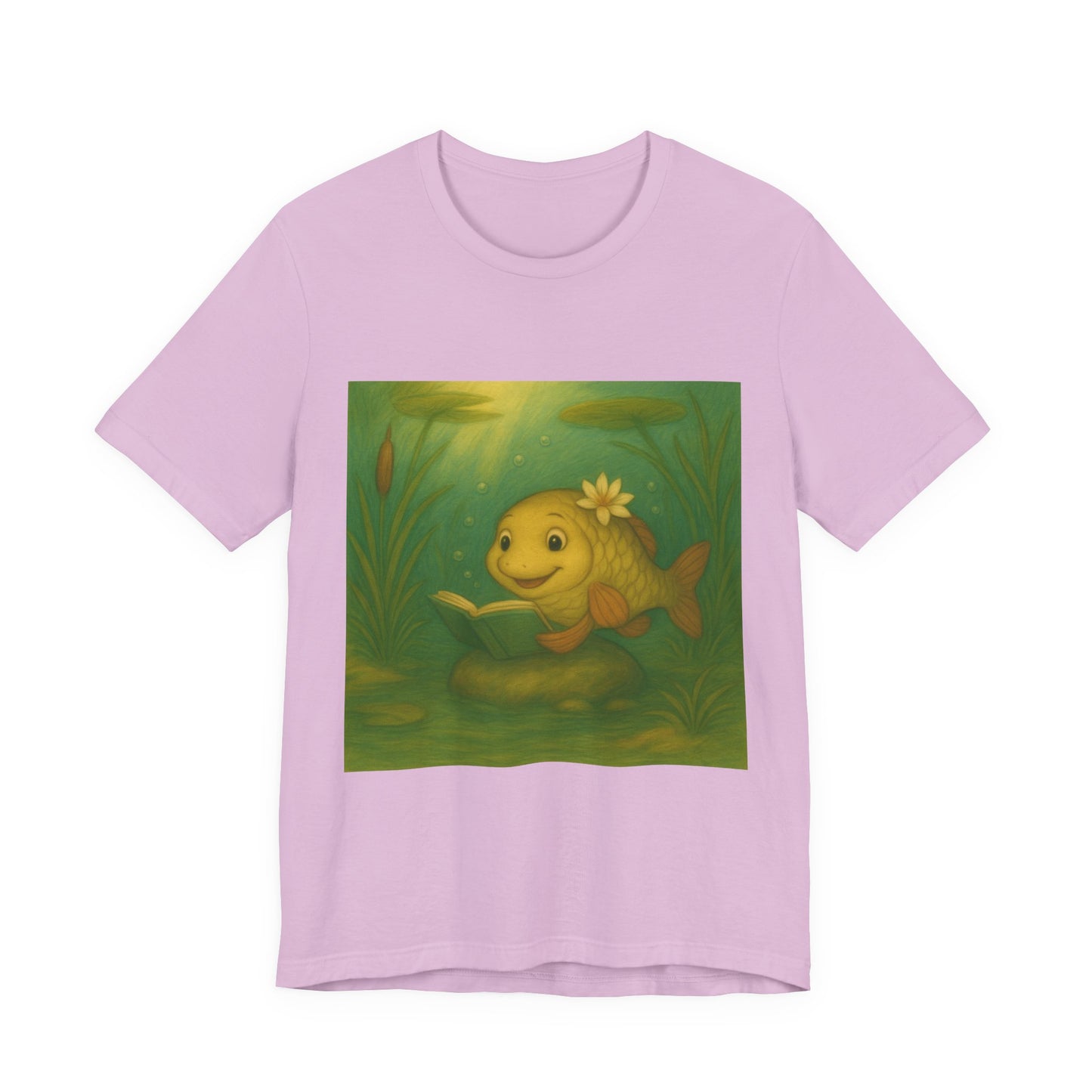 Whimsical Fish Graphic Tee, Cute T-Shirt for Nature Lovers, Gift for Kids, Beachwear, Summer Outfit
