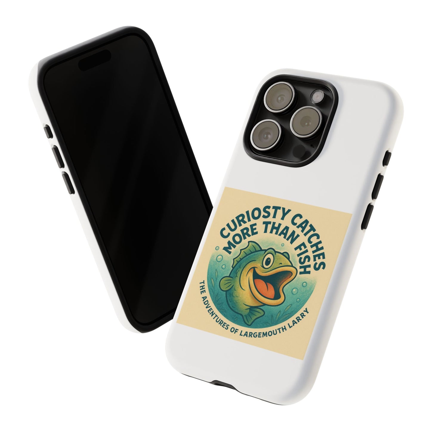 Fishing Phone Case | Curiosity Catches More Than Fish | Gift for Anglers, Outdoor Enthusiasts, Birthday, Father's Day