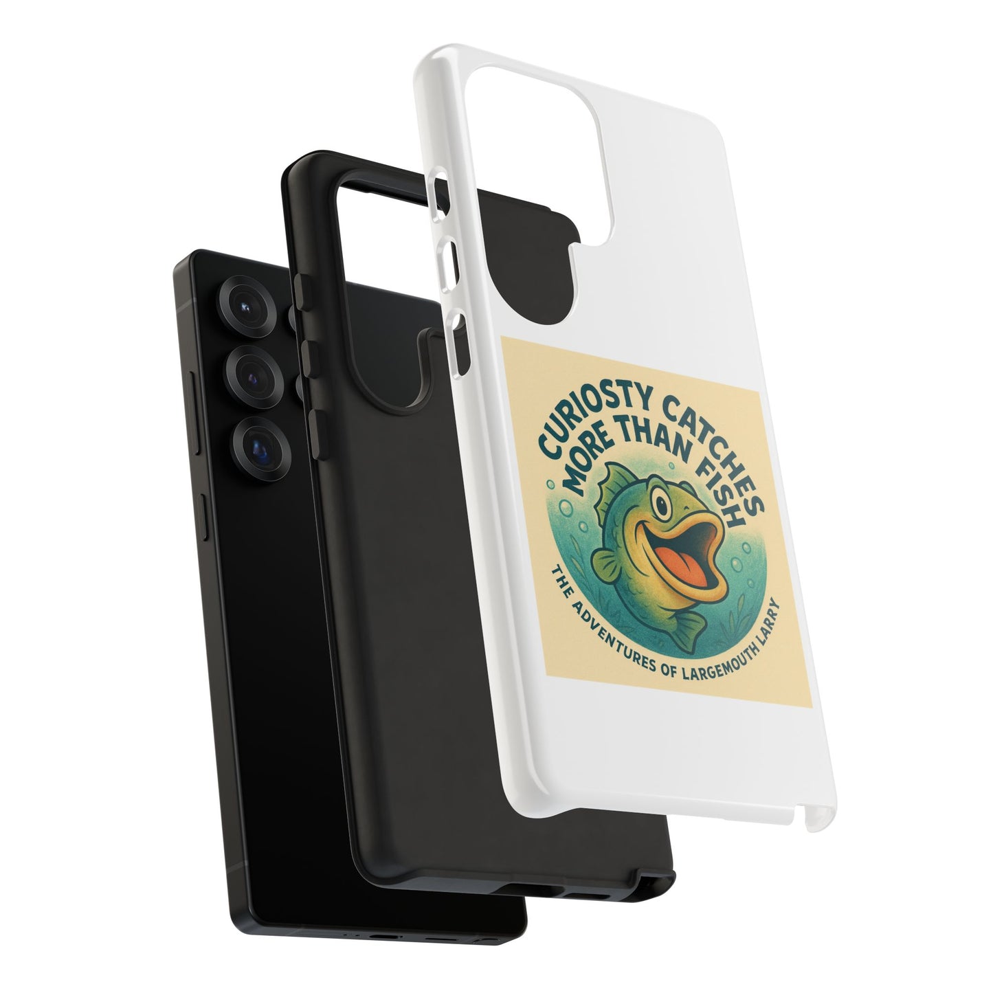 Fishing Phone Case | Curiosity Catches More Than Fish | Gift for Anglers, Outdoor Enthusiasts, Birthday, Father's Day