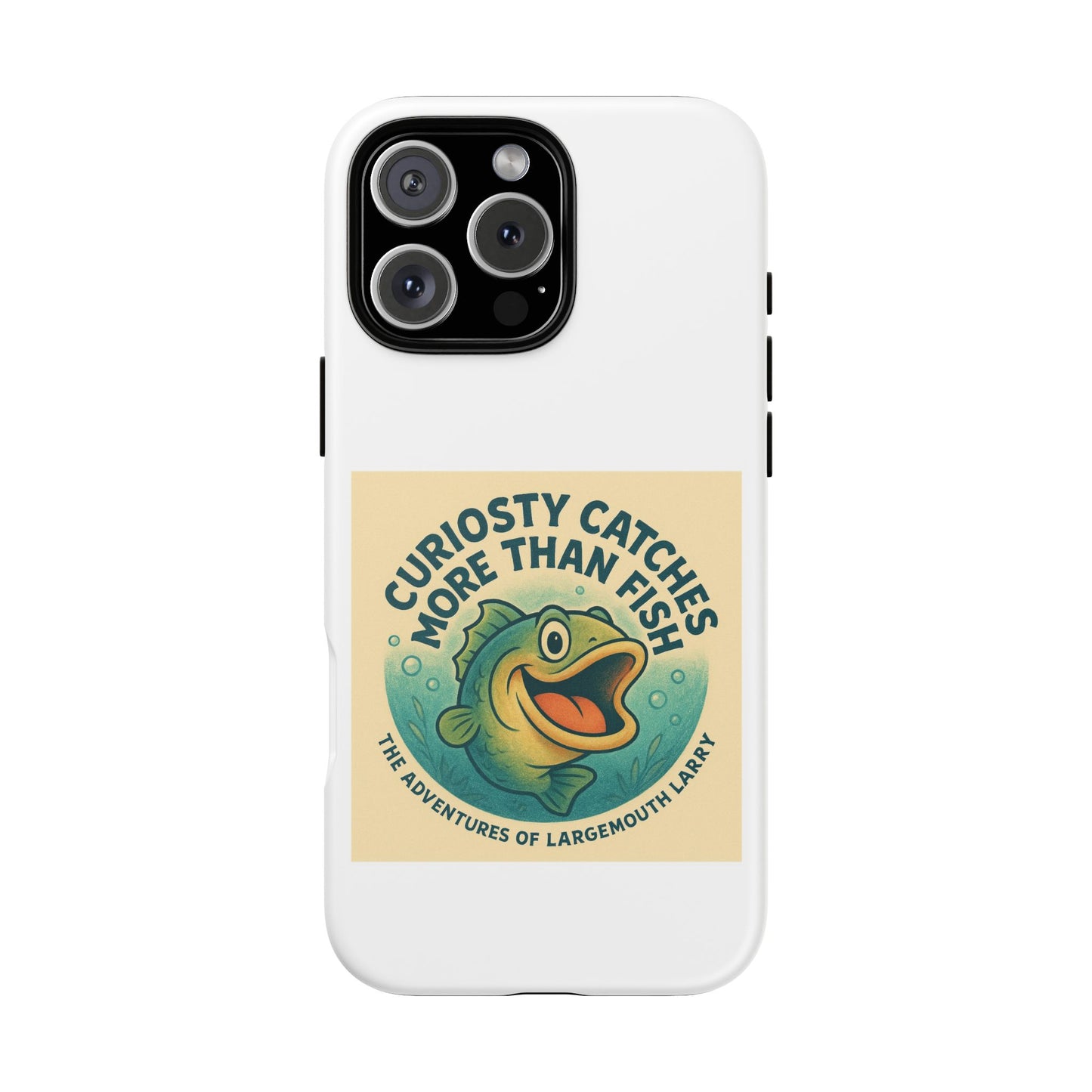 Fishing Phone Case | Curiosity Catches More Than Fish | Gift for Anglers, Outdoor Enthusiasts, Birthday, Father's Day