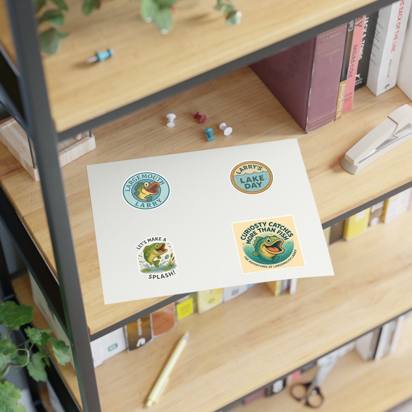Lake Day Sticker Sheets, Fishing Stickers, Nature Decor, Outdoor Adventure, Cute Frog Art, Aquatic Themed Decor