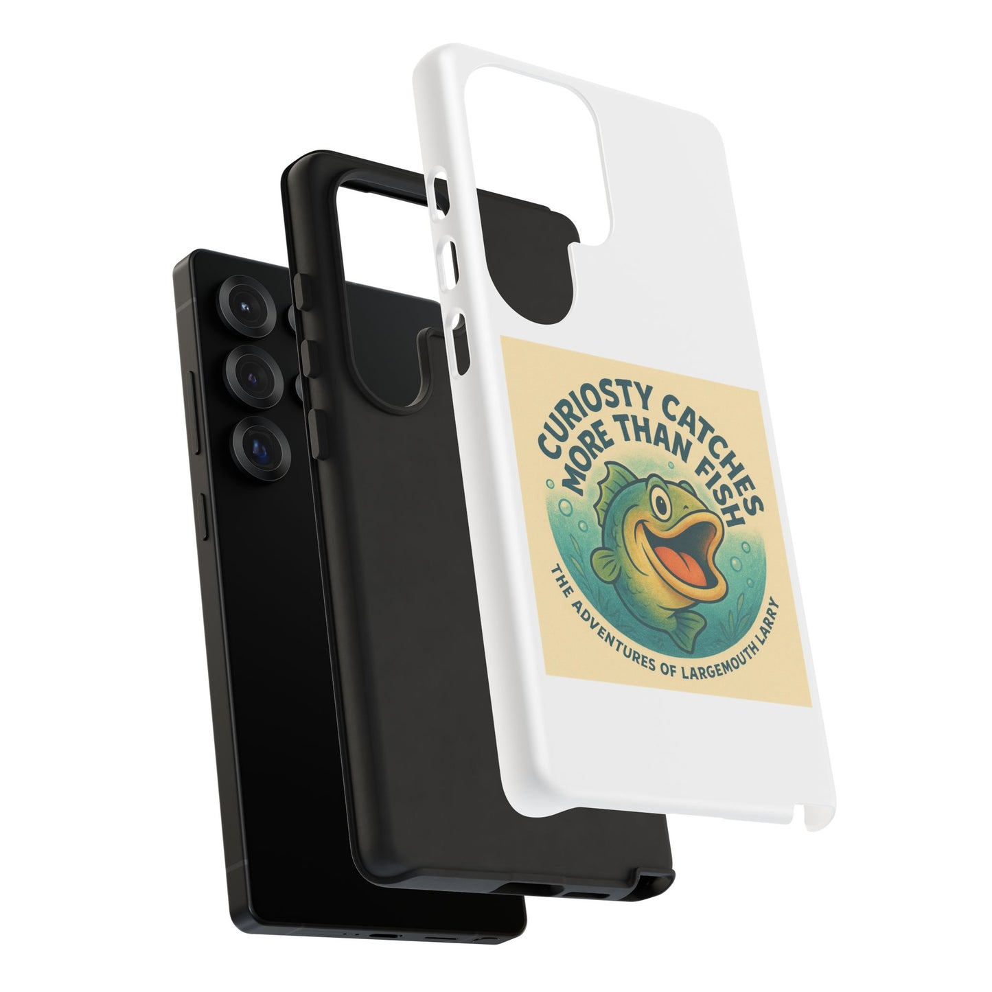 Fishing Phone Case | Curiosity Catches More Than Fish | Gift for Anglers, Outdoor Enthusiasts, Birthday, Father's Day