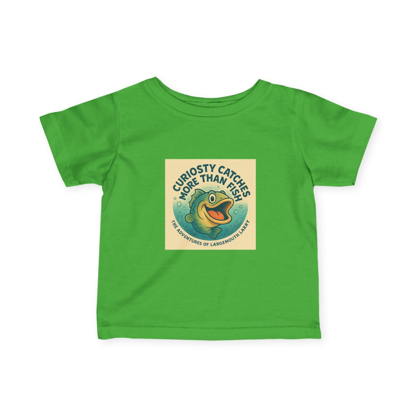 Curious Baby Tee - Vintage Fish Design, Infant Shirt, Baby Gift, Cute Kids Apparel, Nature Lover Gift, Eco-Friendly Childrenswear