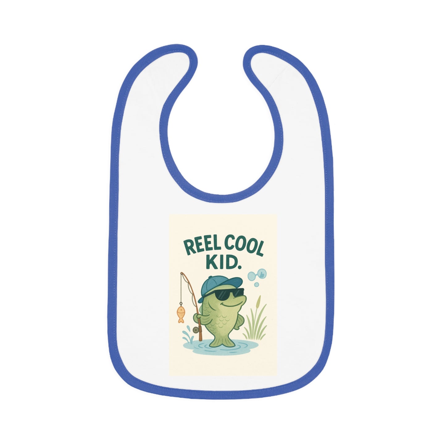Cool Kid Fishing Bib | Baby Bib for Fishing Lovers, Cute Infant Gift, Baby Shower Present, Catching Fish, Outdoor Adventure Gear