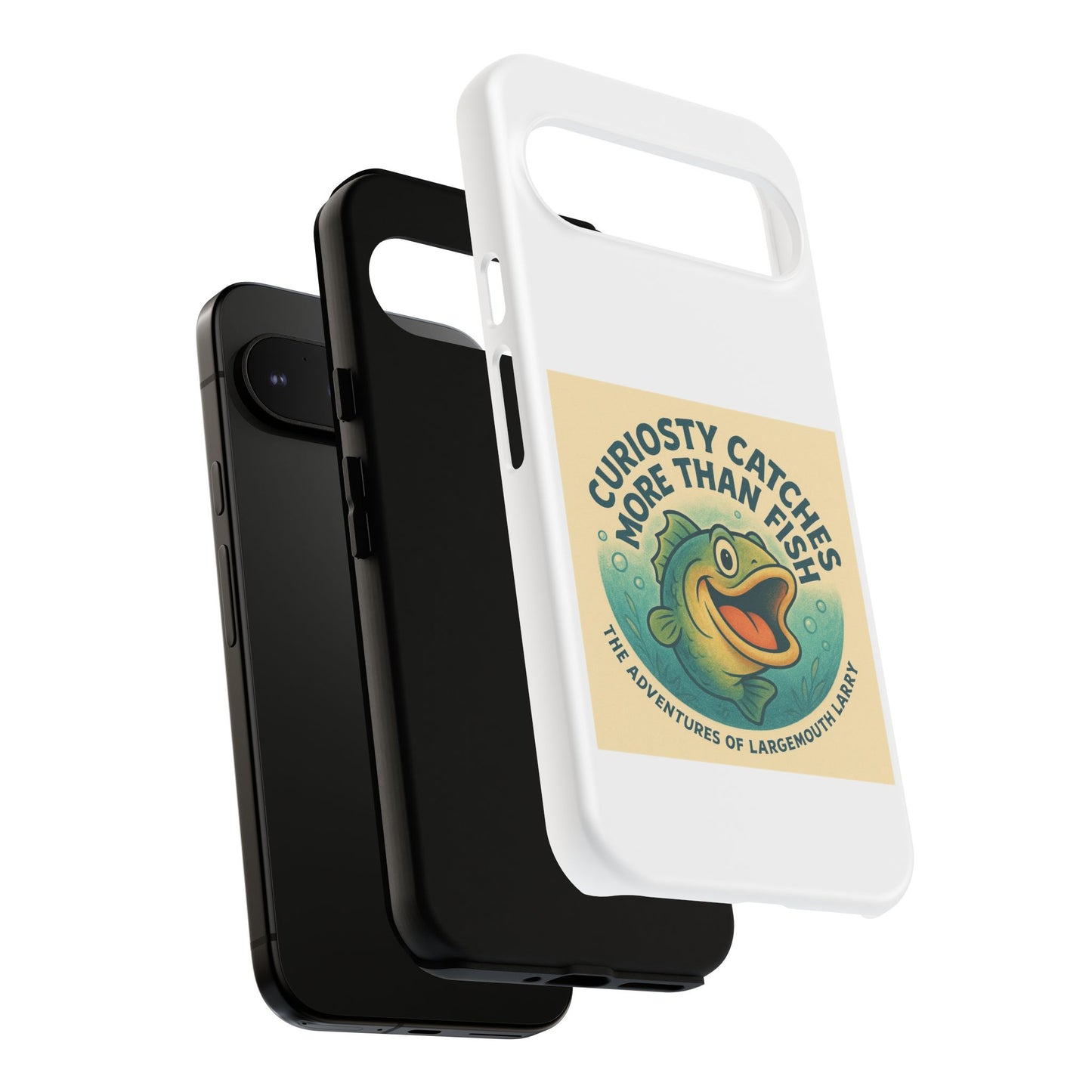 Fishing Phone Case | Curiosity Catches More Than Fish | Gift for Anglers, Outdoor Enthusiasts, Birthday, Father's Day