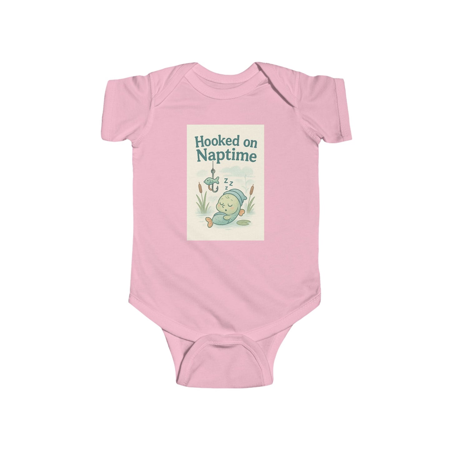 Adorable Infant Bodysuit - Hooked on Naptime, Baby Clothes, Newborn Gift, Toddler Outfit, Cute Baby Onesie