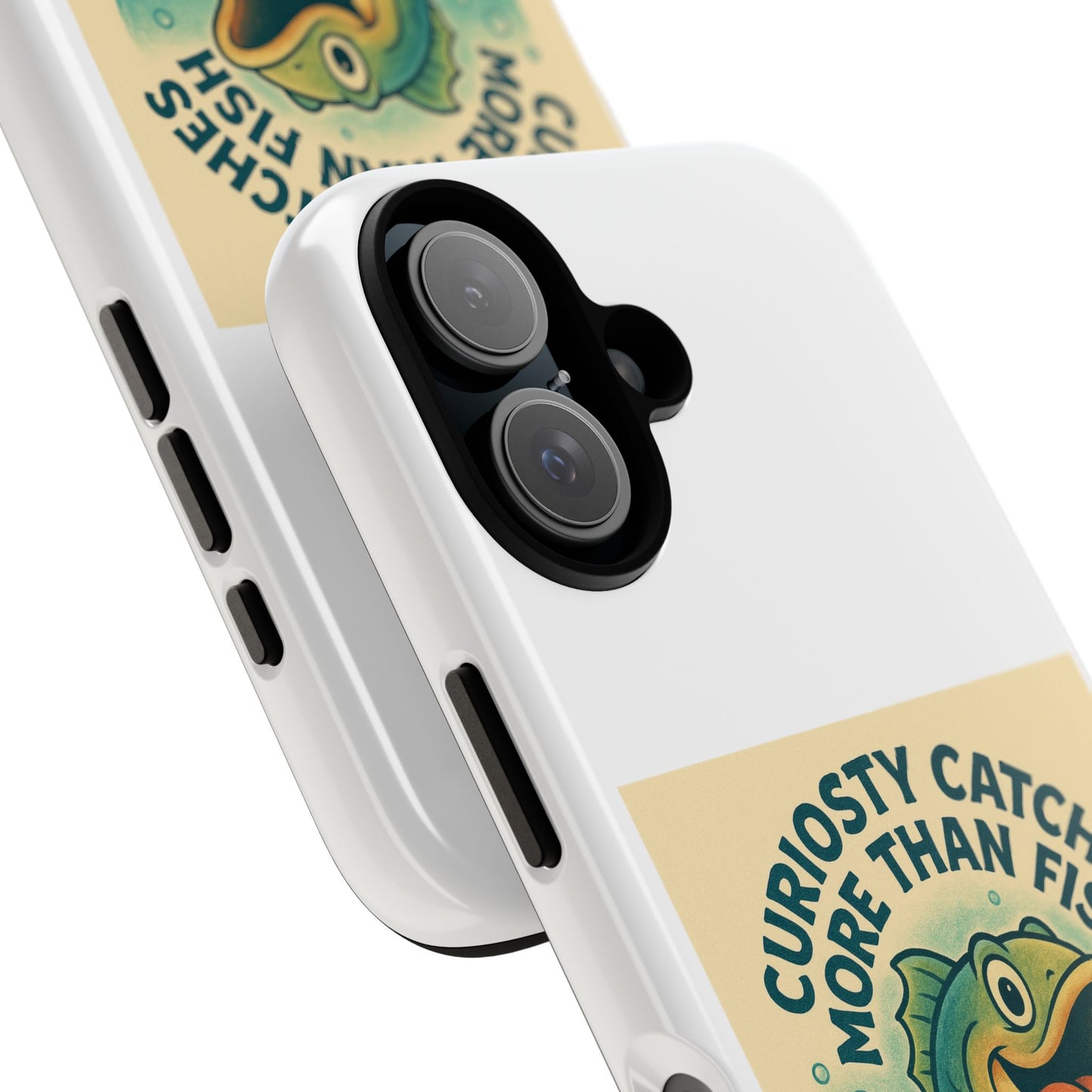 Fishing Phone Case | Curiosity Catches More Than Fish | Gift for Anglers, Outdoor Enthusiasts, Birthday, Father's Day