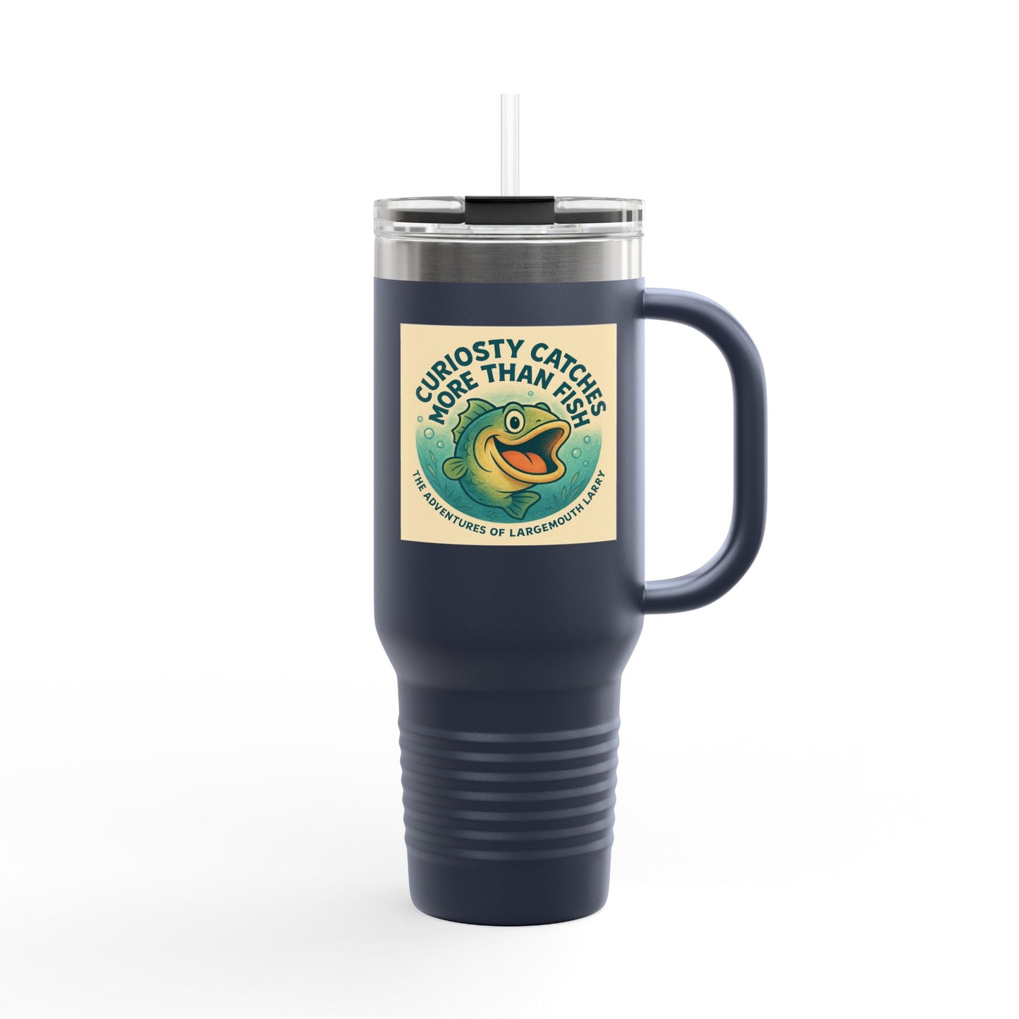 Curiosity Catching Travel Mug | Insulated Fishing Mug | 40oz Travel Cup | Perfect for Outdoors | Gift for Fishermen & Adventurers | [...]