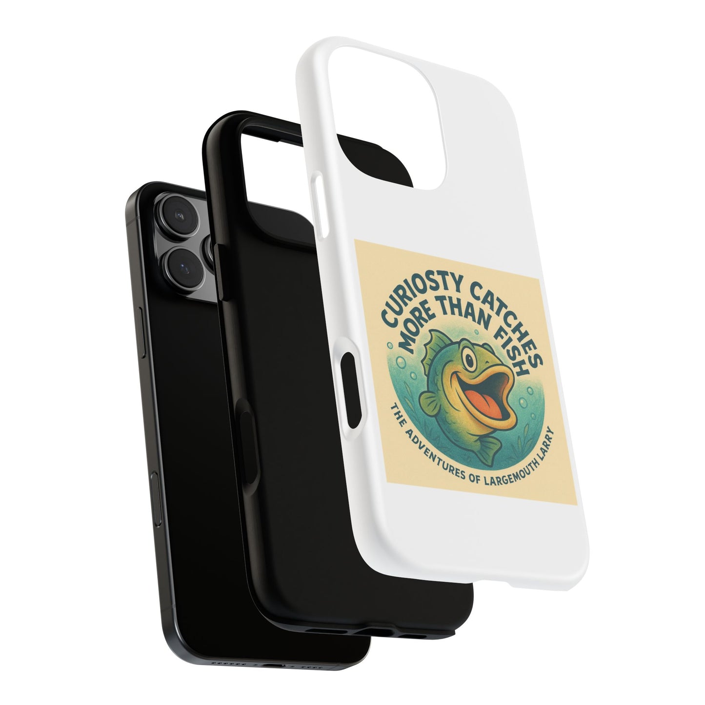 Fishing Phone Case | Curiosity Catches More Than Fish | Gift for Anglers, Outdoor Enthusiasts, Birthday, Father's Day
